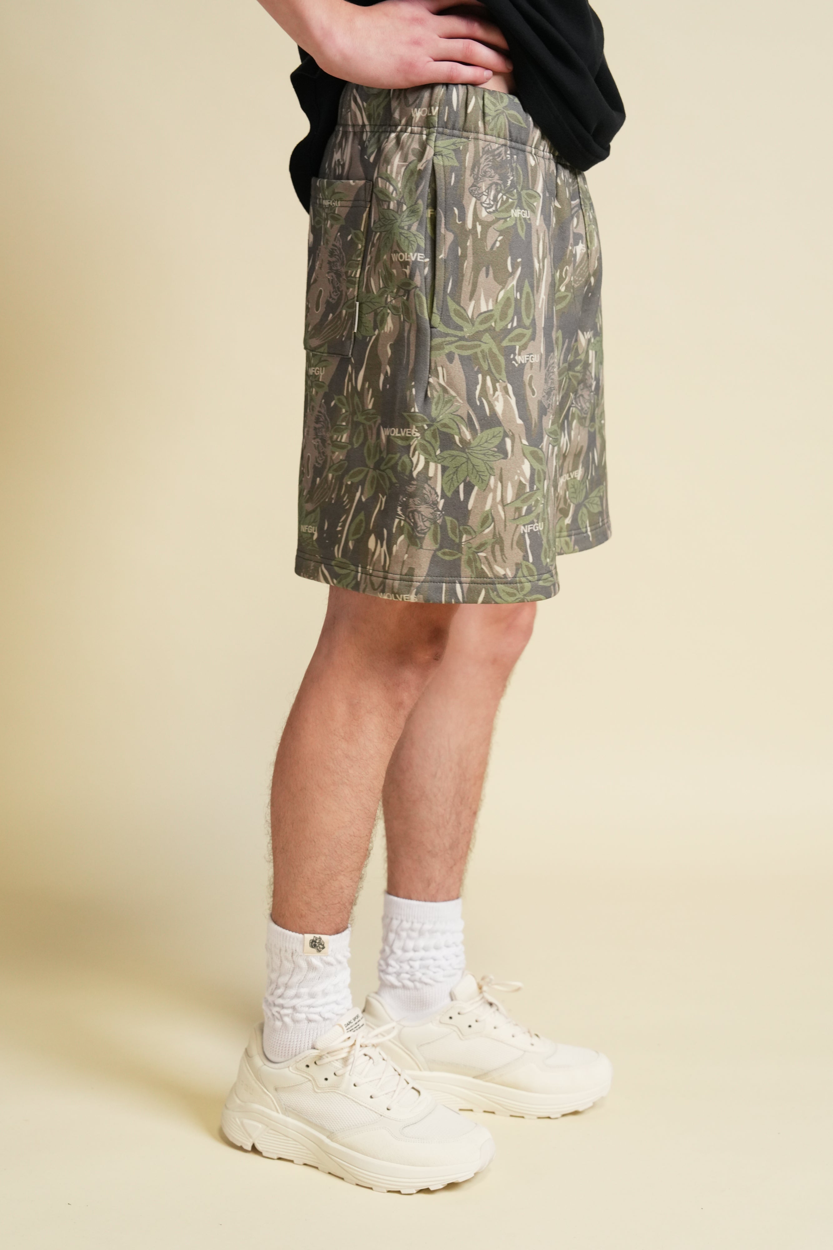 Just Wolves Oversized Post Lounge Sweat Shorts