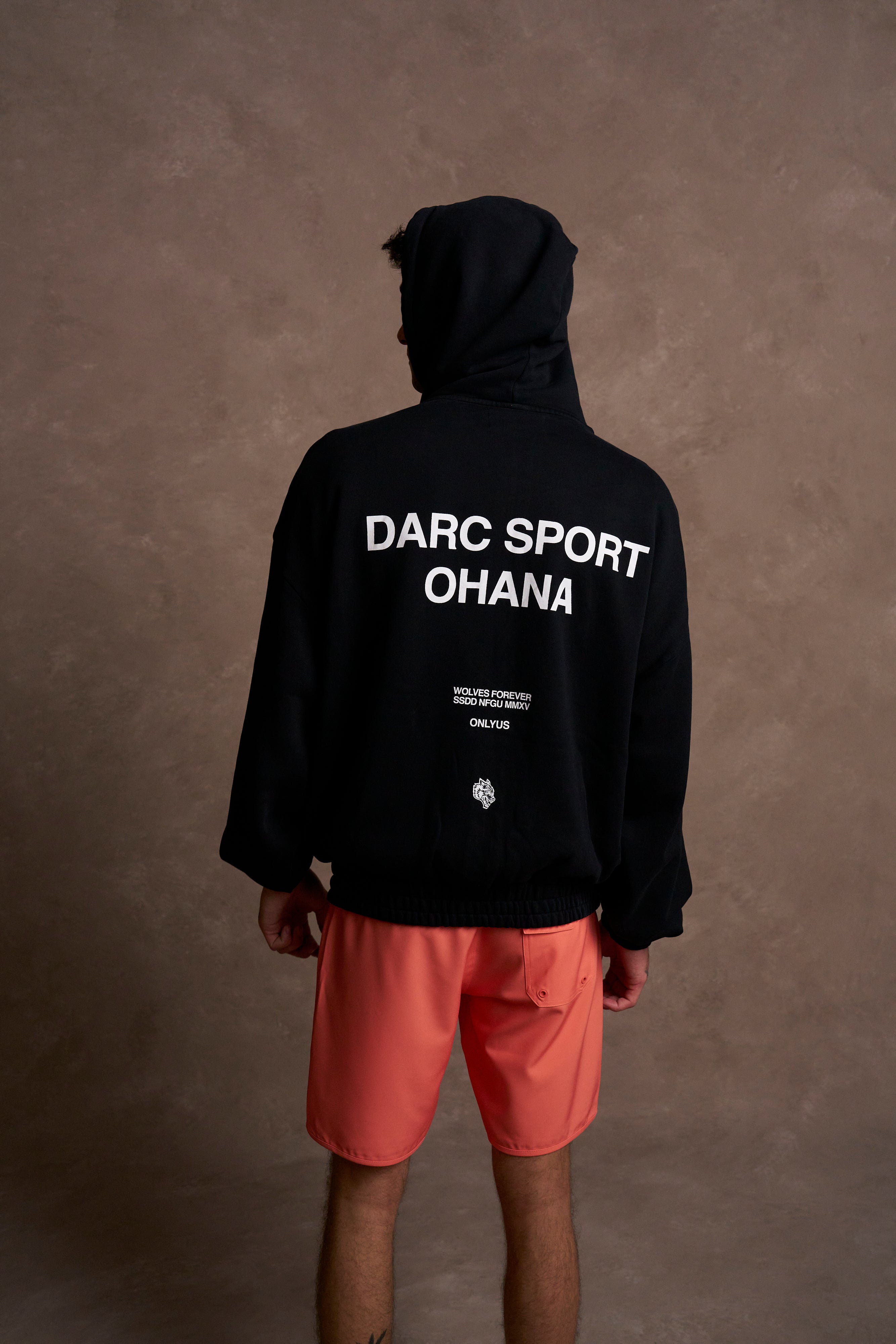 Darc Sport Forever Board Shorts in Neon Coral/Yellow Orange