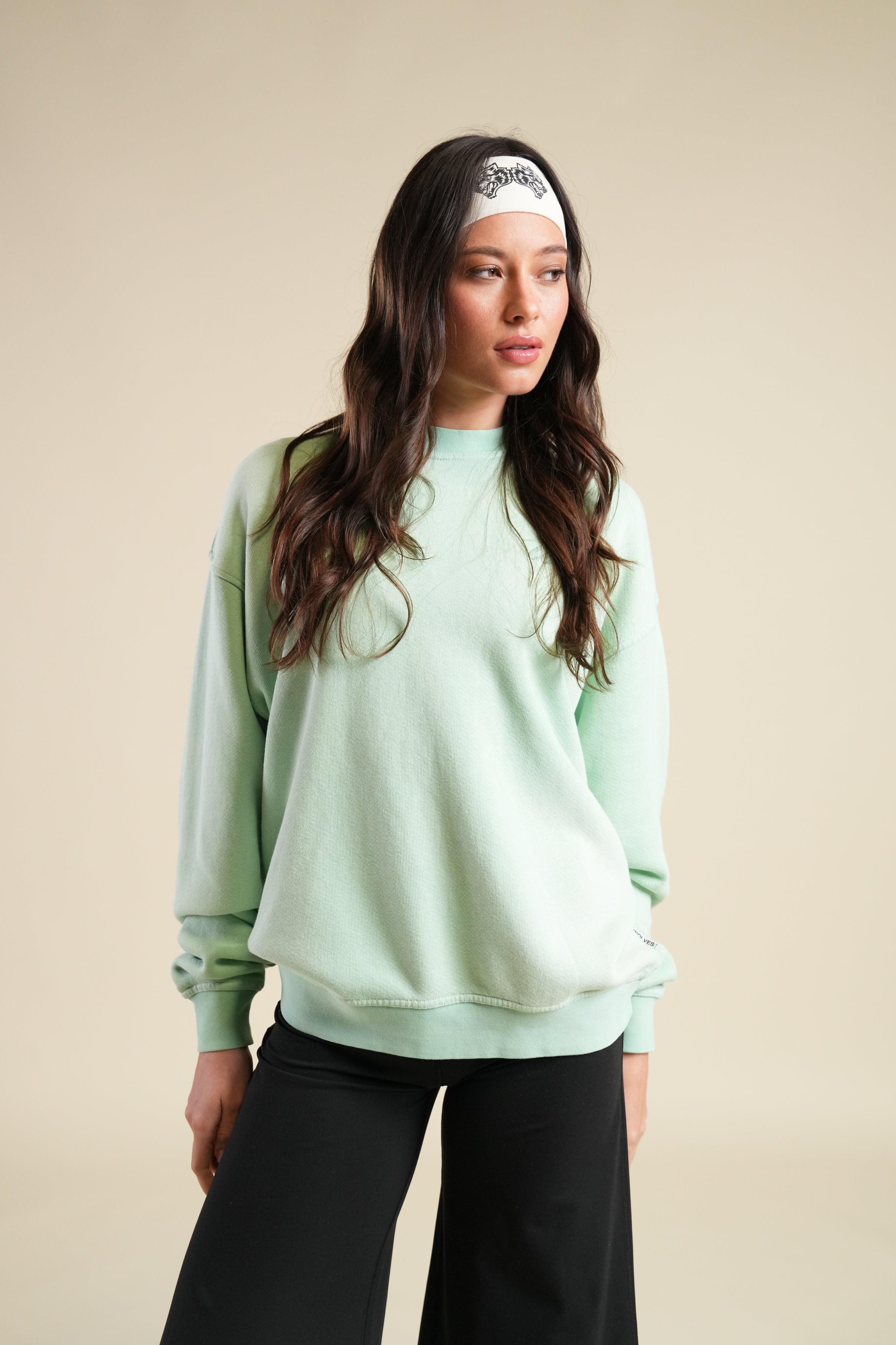 Cursive Wolves Premium London Crewneck