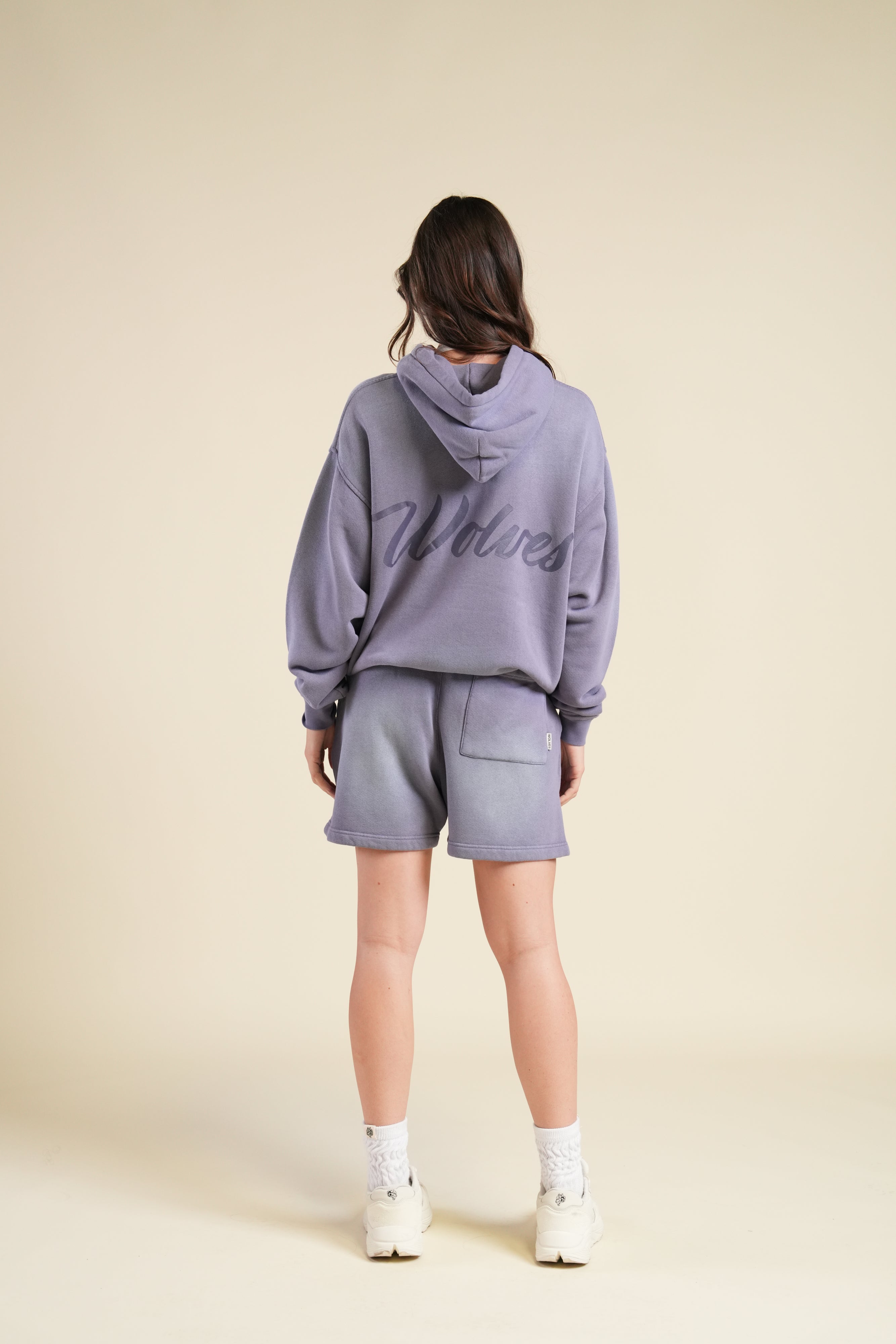 Back Cursive Wolves "Pierce" Hoodie