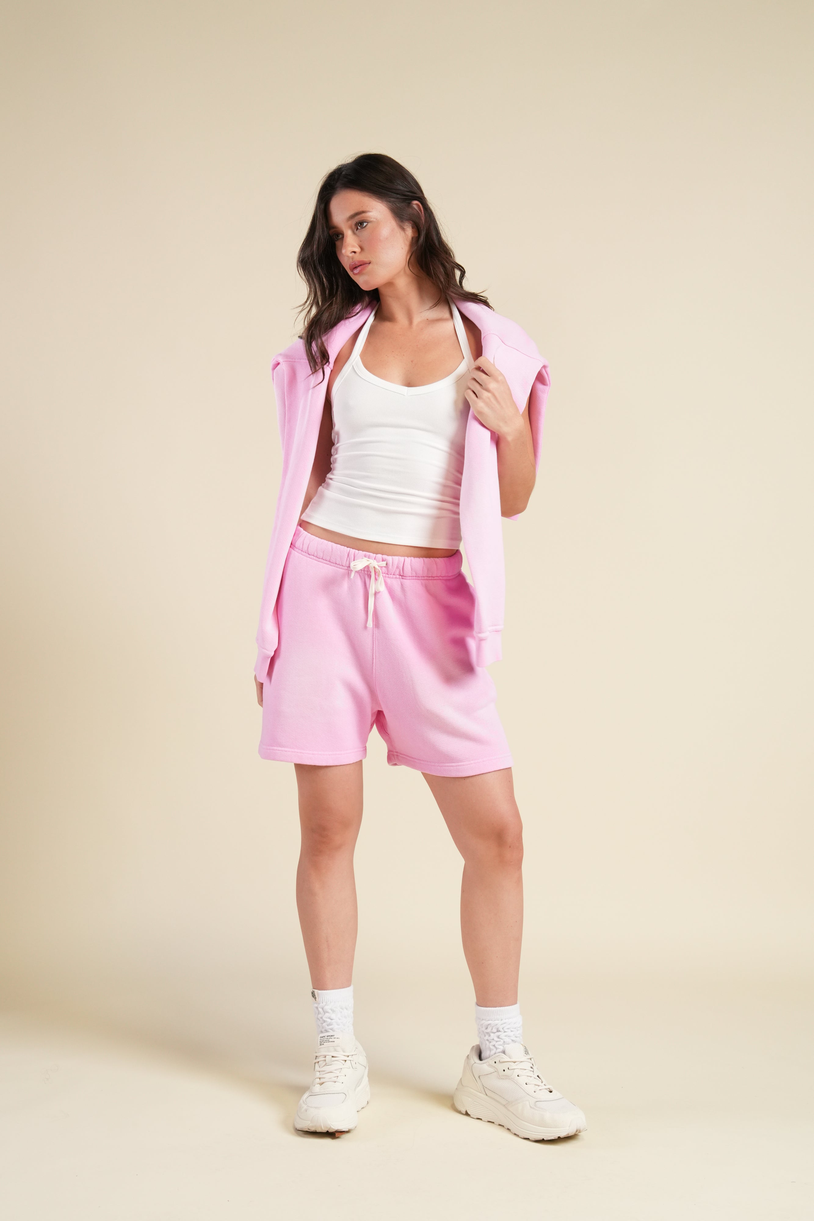 IYKYK Patched Oversized Sweat Short