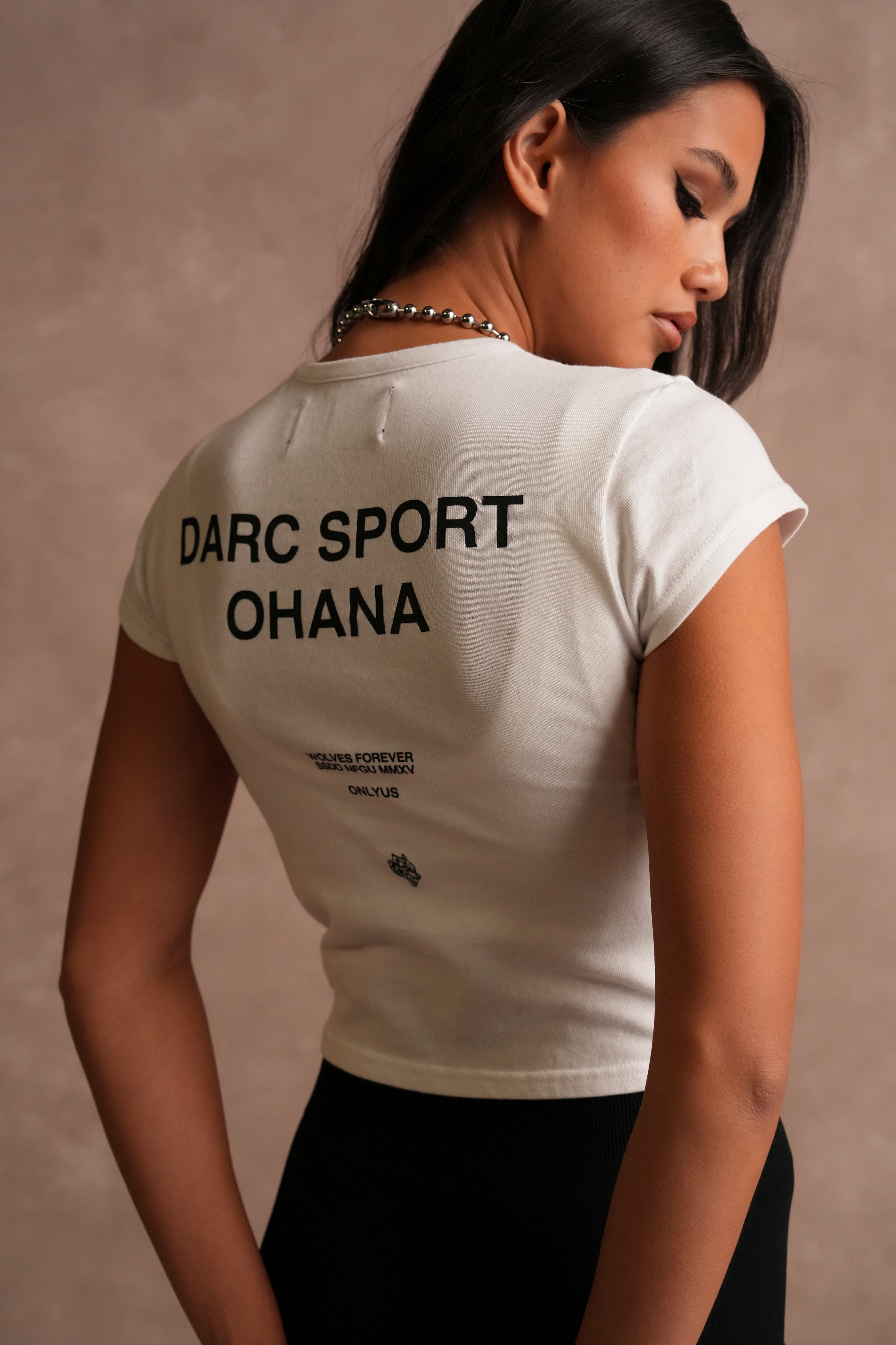 Darc Sport Ohana Baby Tee in White