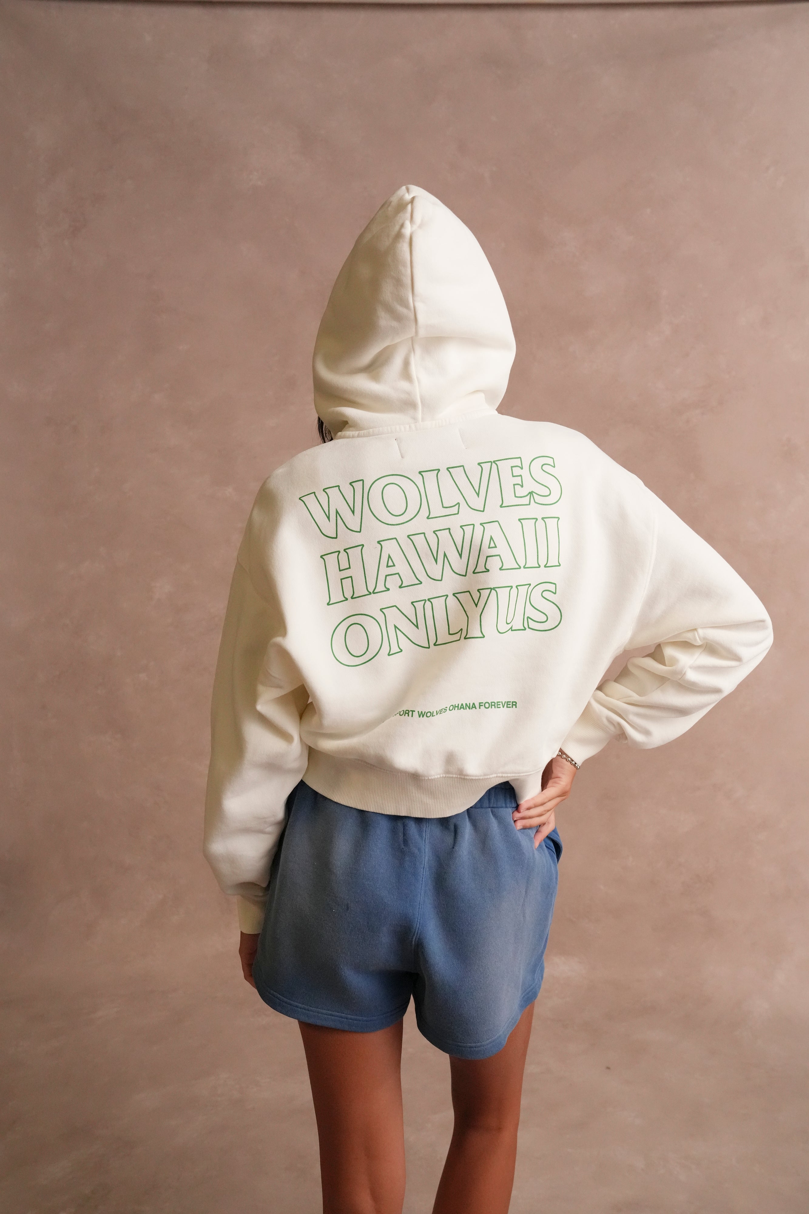 Wolves Hawaii She Tyler Shorts in Darc Cobalt Sun Fade