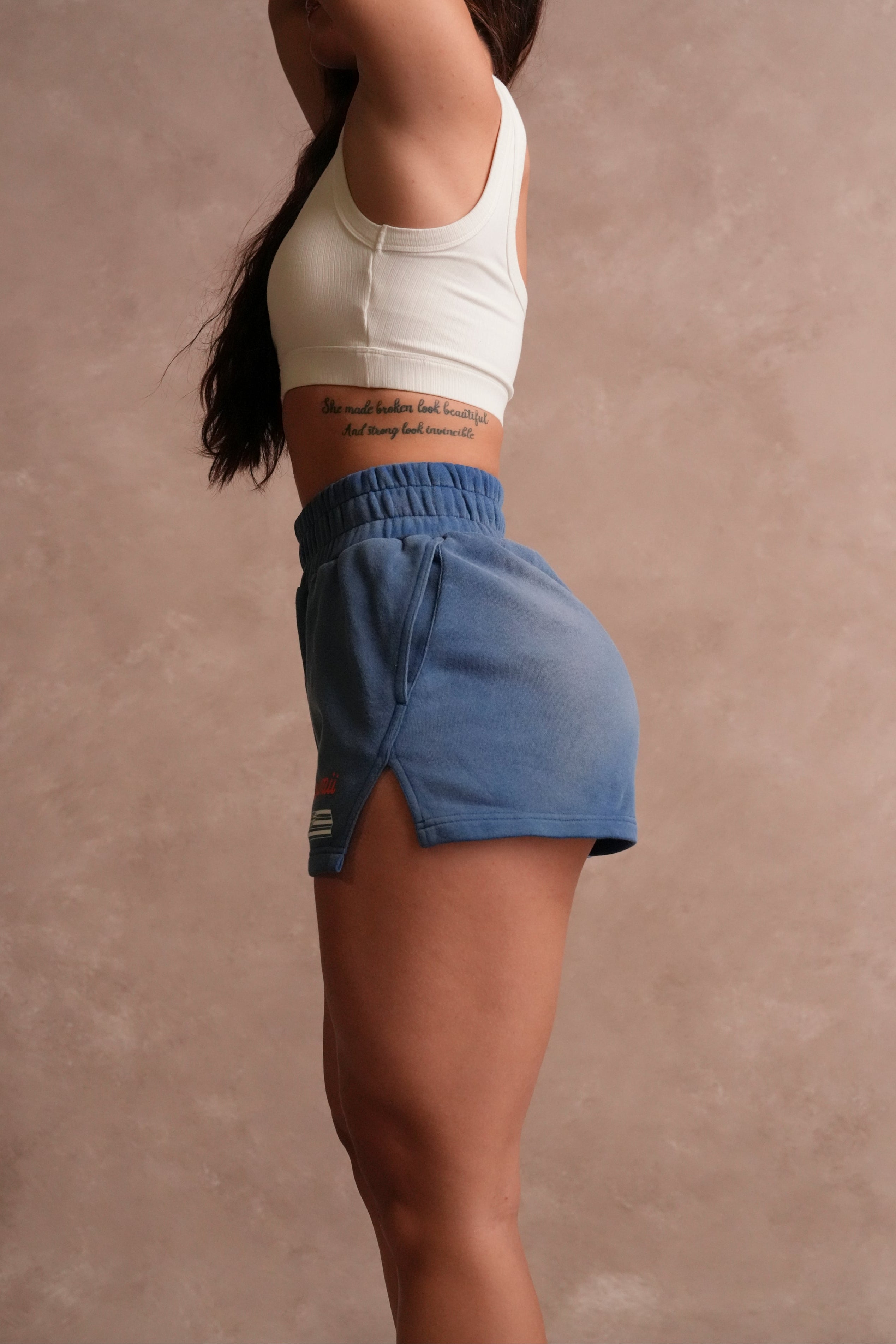 Wolves Hawaii She Tyler Shorts in Darc Cobalt Sun Fade