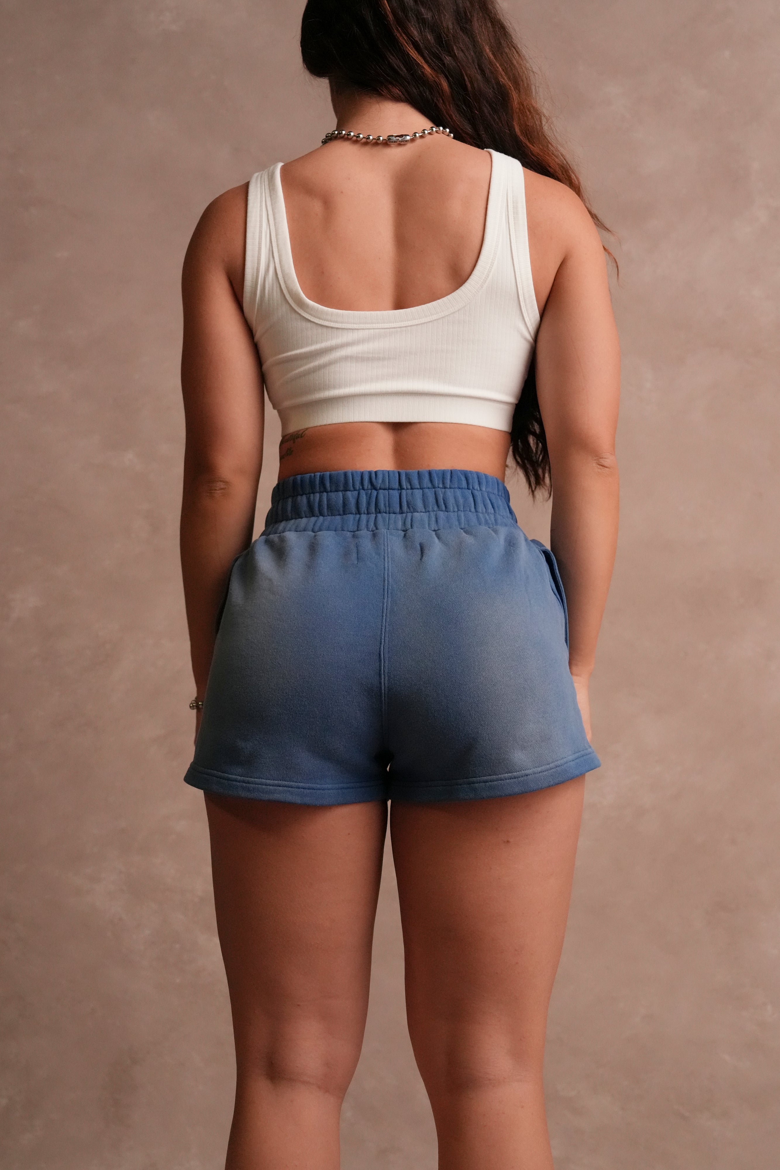 Wolves Hawaii She Tyler Shorts in Darc Cobalt Sun Fade