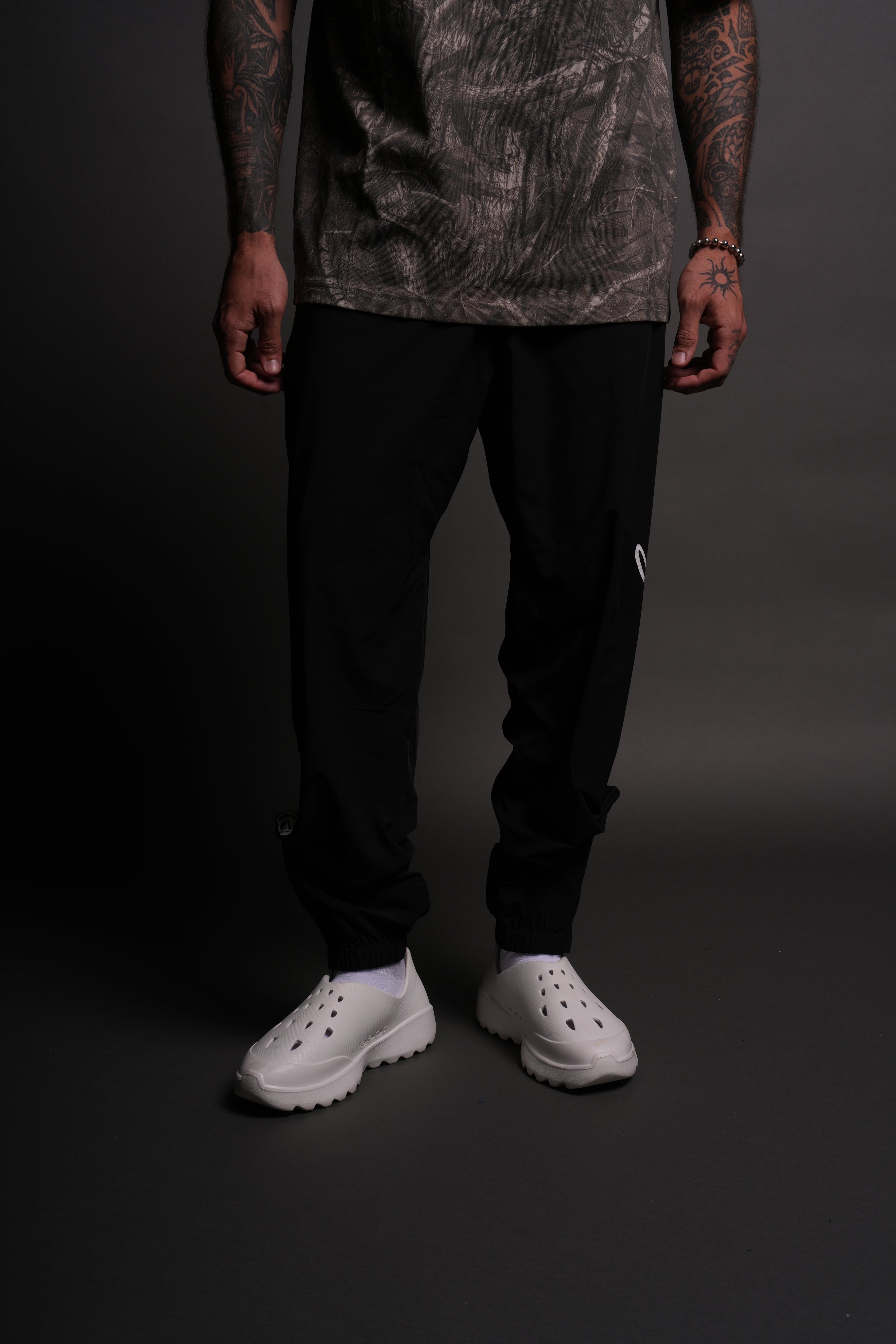 Wolves Forever Ohana Hybrid Nylon Track Pants in Black