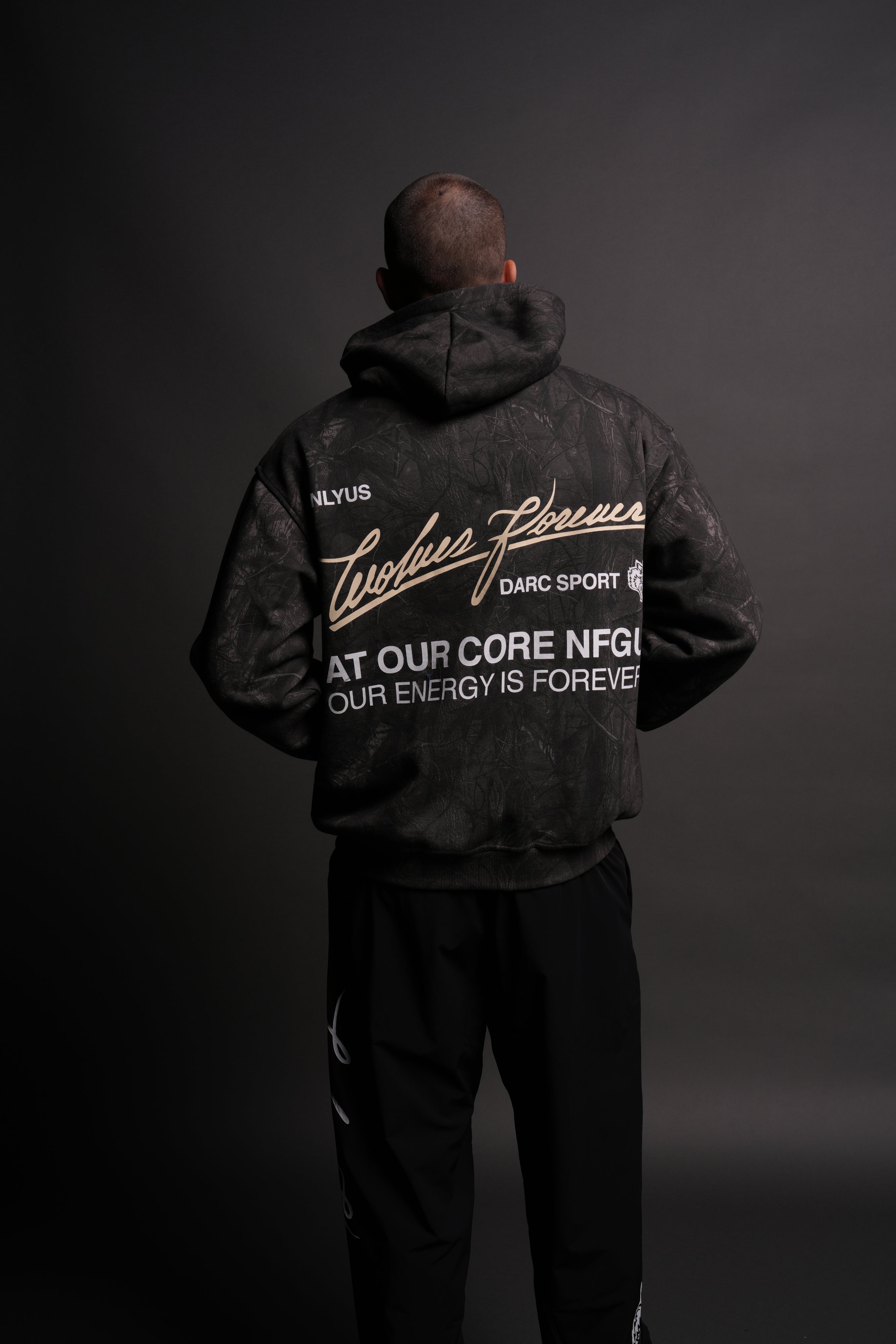 At Our Core "Pierce" Hoodie in Darc Driftwood Forest Camo