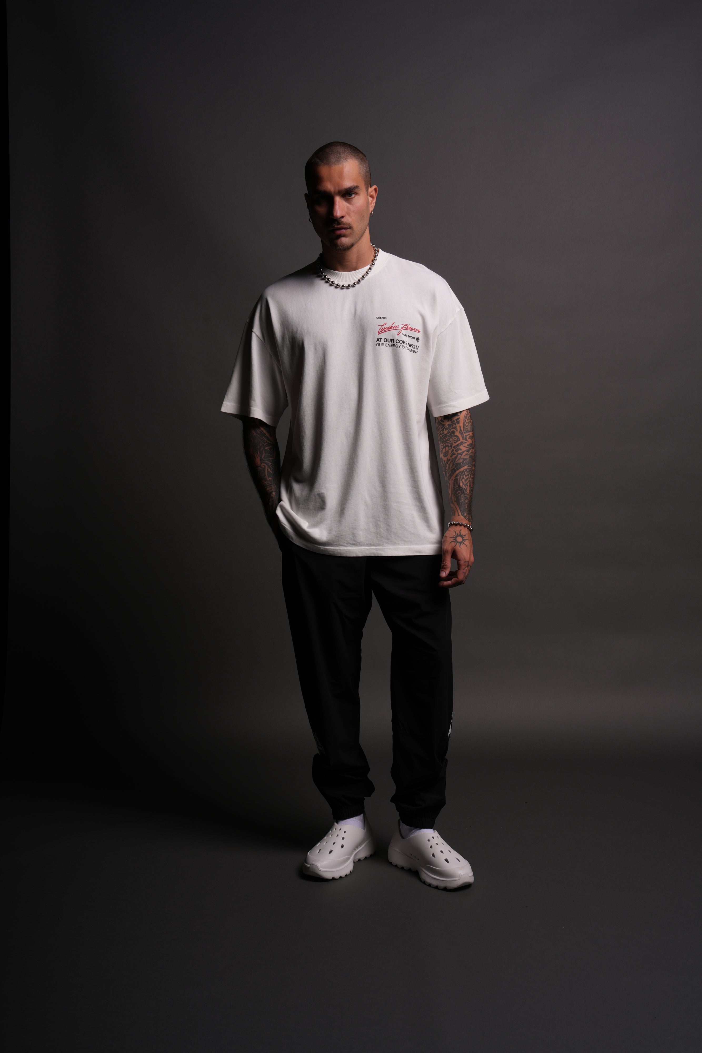 At Our Core "Premium" Oversized Tee in Cream