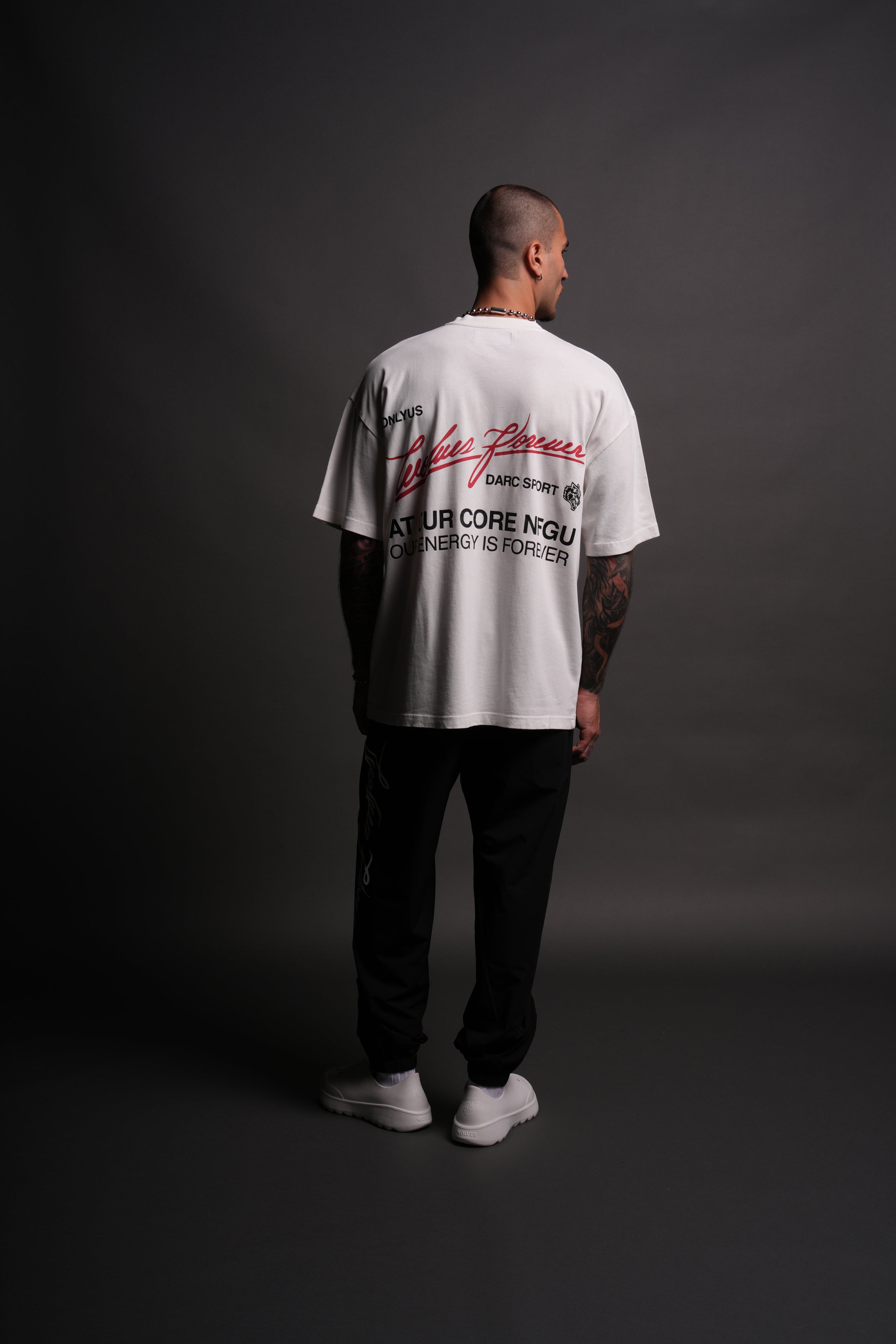 At Our Core "Premium" Oversized Tee in Cream