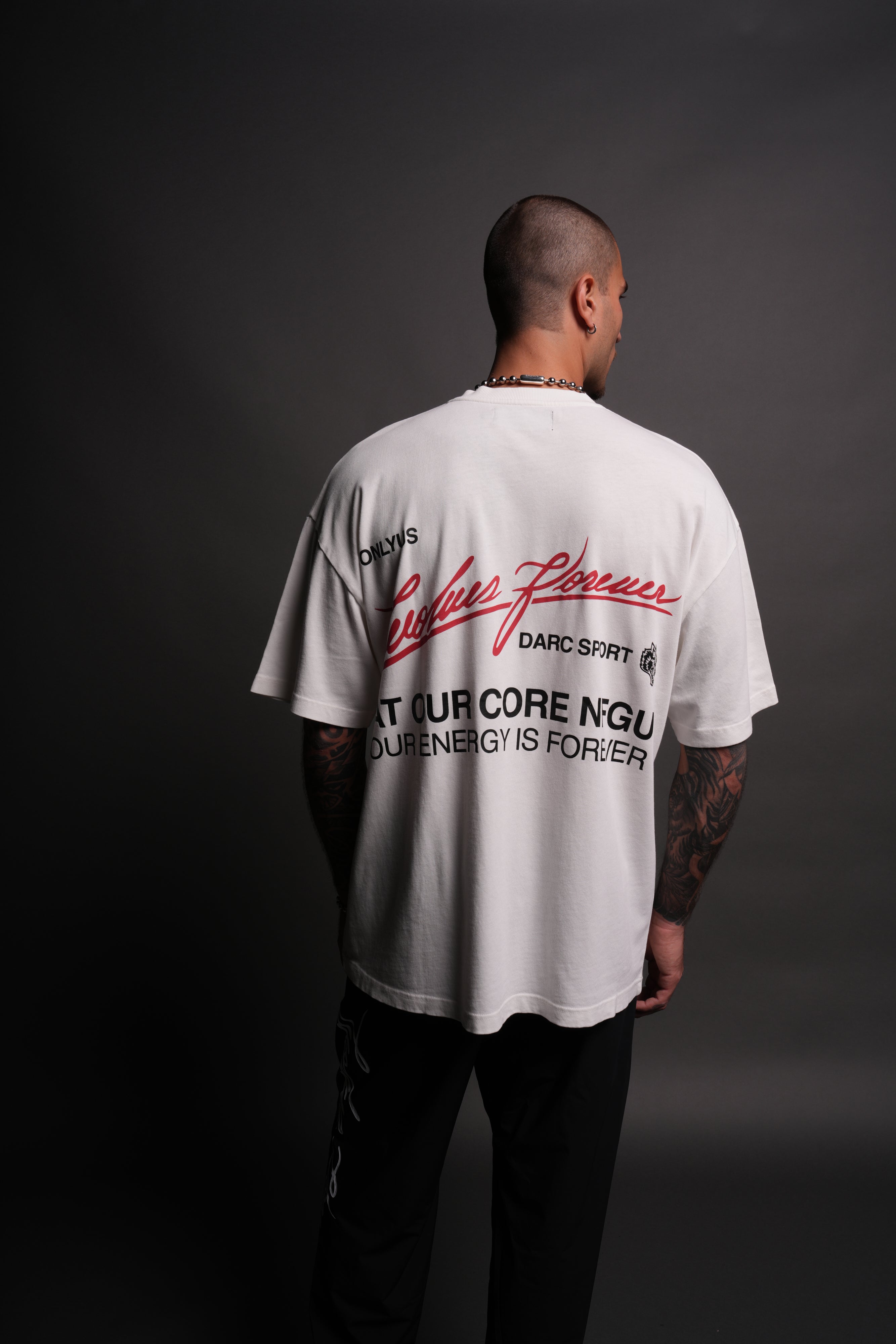 At Our Core "Premium" Oversized Tee in Cream