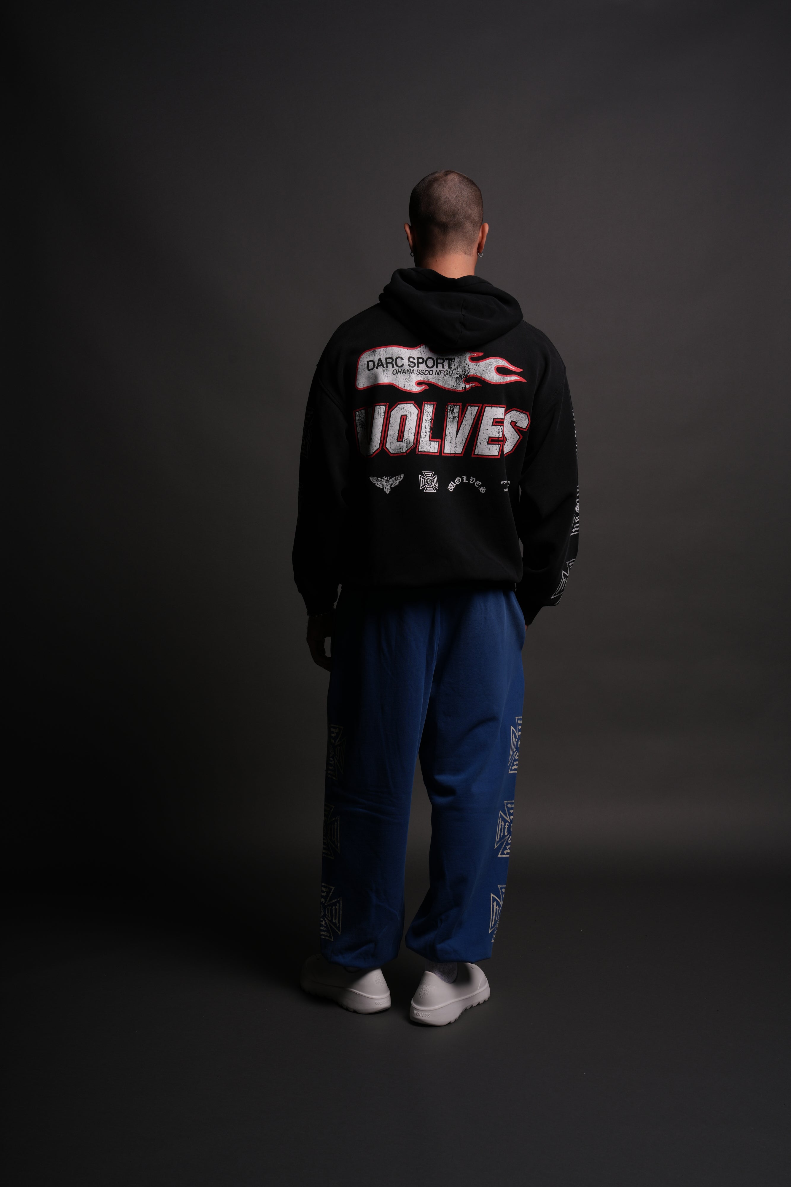 Full Send "Pierce" Hoodie in Black Drift Wash