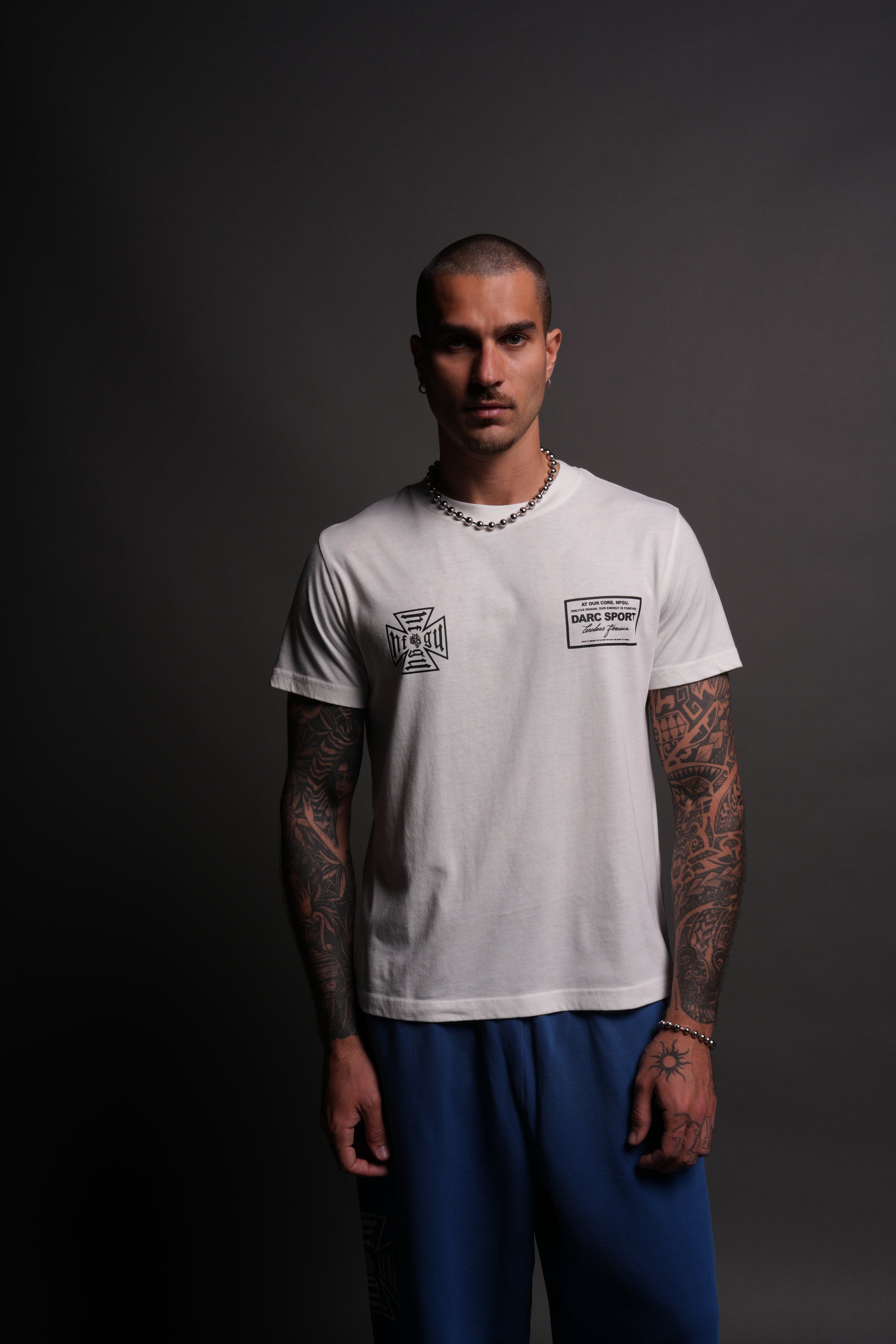 Darc Core J. Dean Tee in Cream