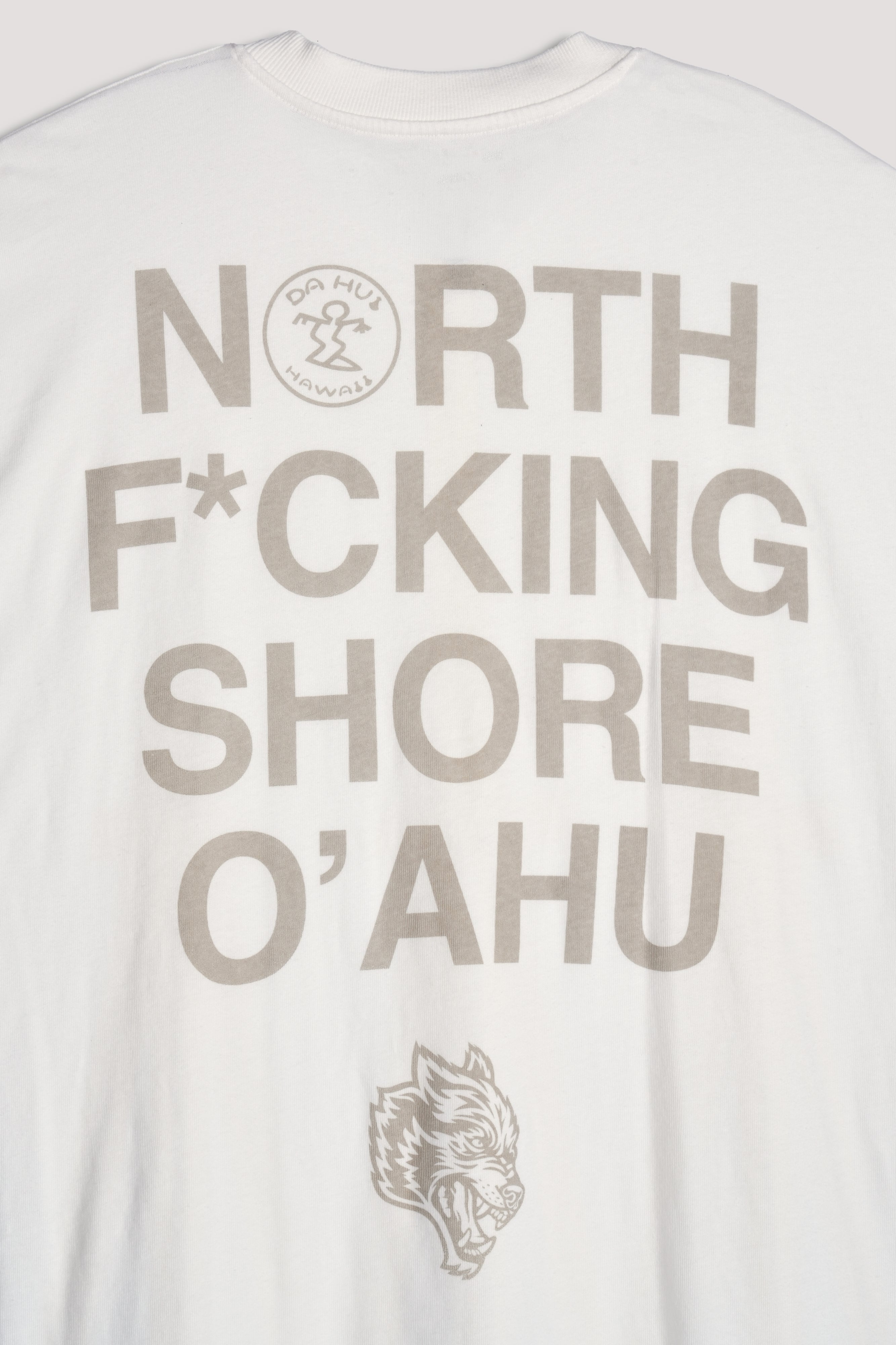 North F*Ckin Shore Premium Oversized Tee in Cream