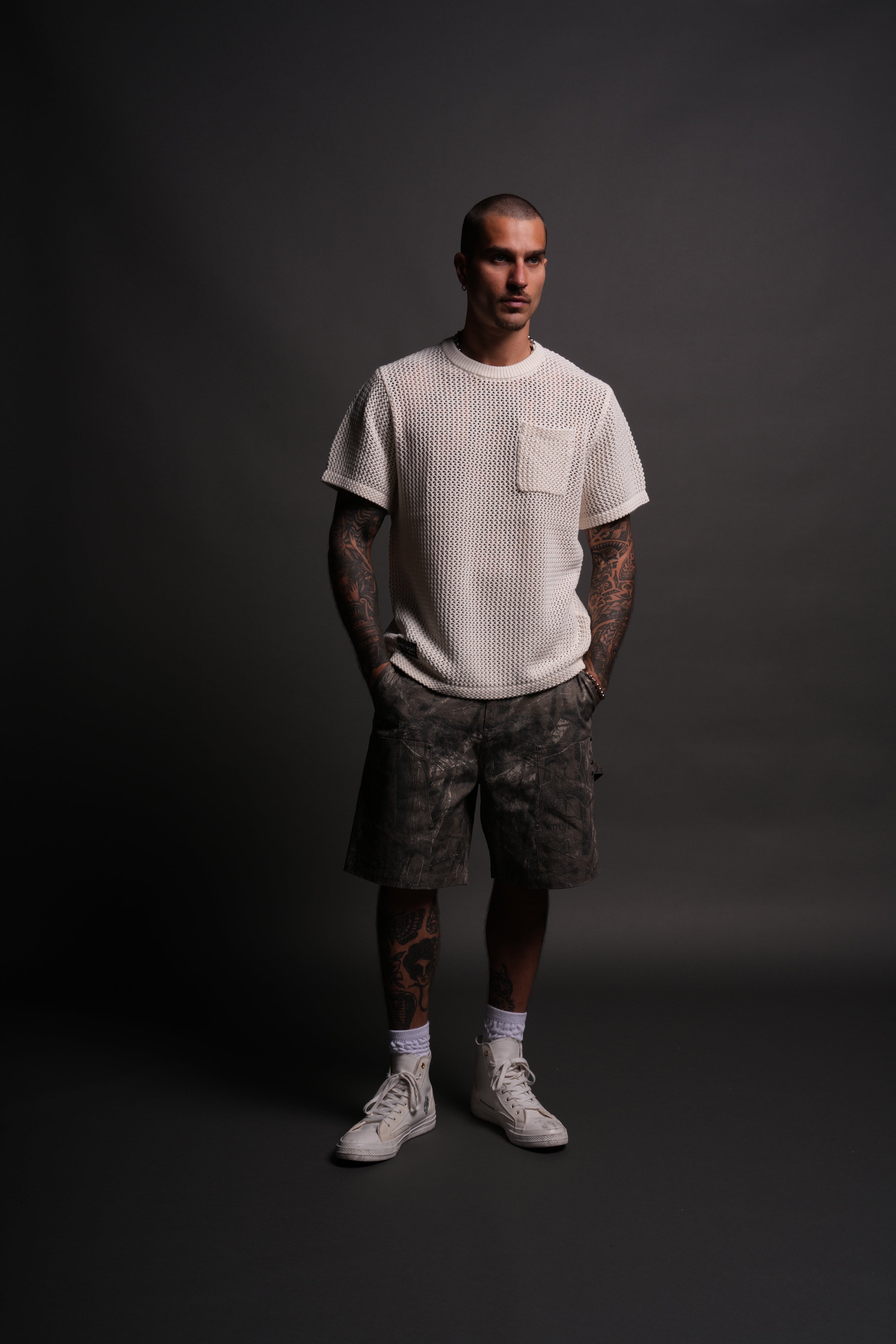 Darc Core Satva Knit S/S V2 Shirt in Cream