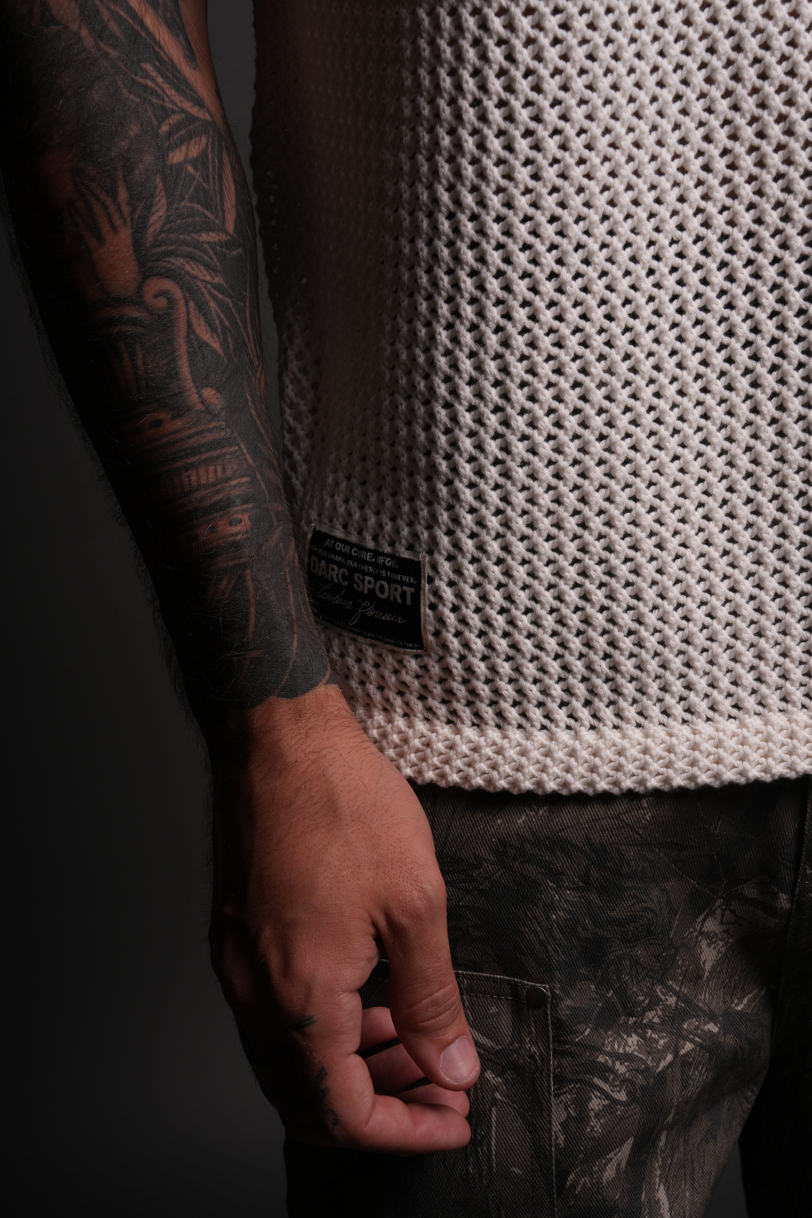 Darc Core Satva Knit S/S V2 Shirt in Cream