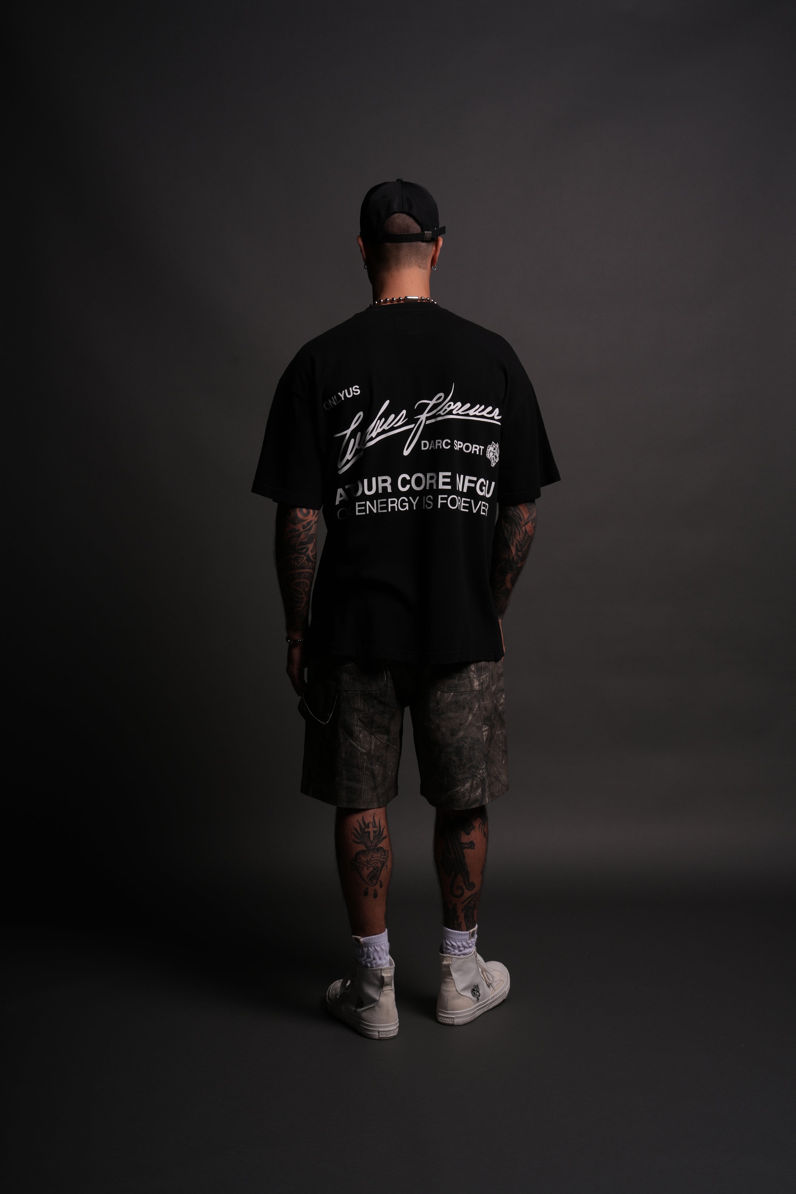 At Our Core "Premium" Oversized Tee in Black