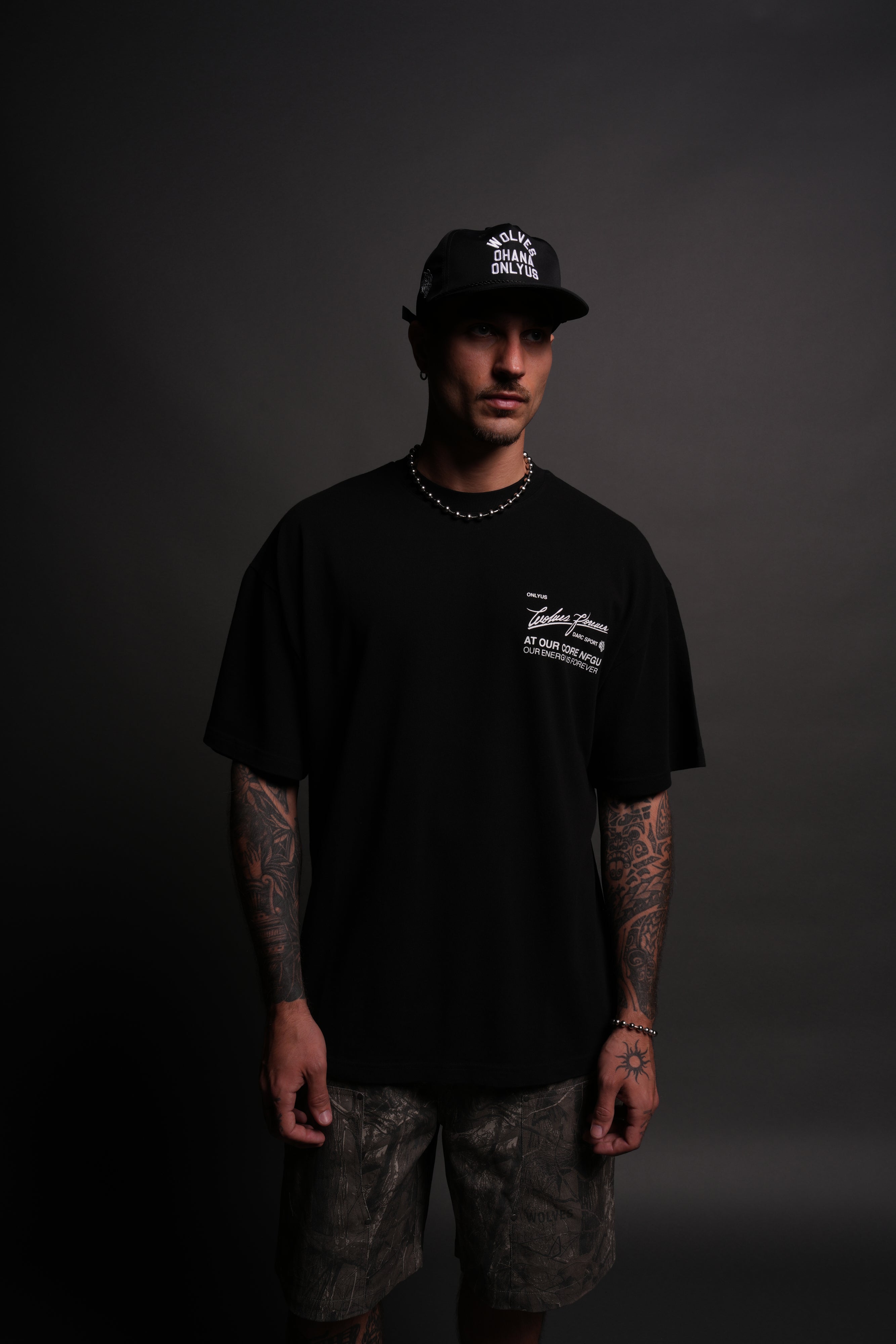 At Our Core "Premium" Oversized Tee in Black