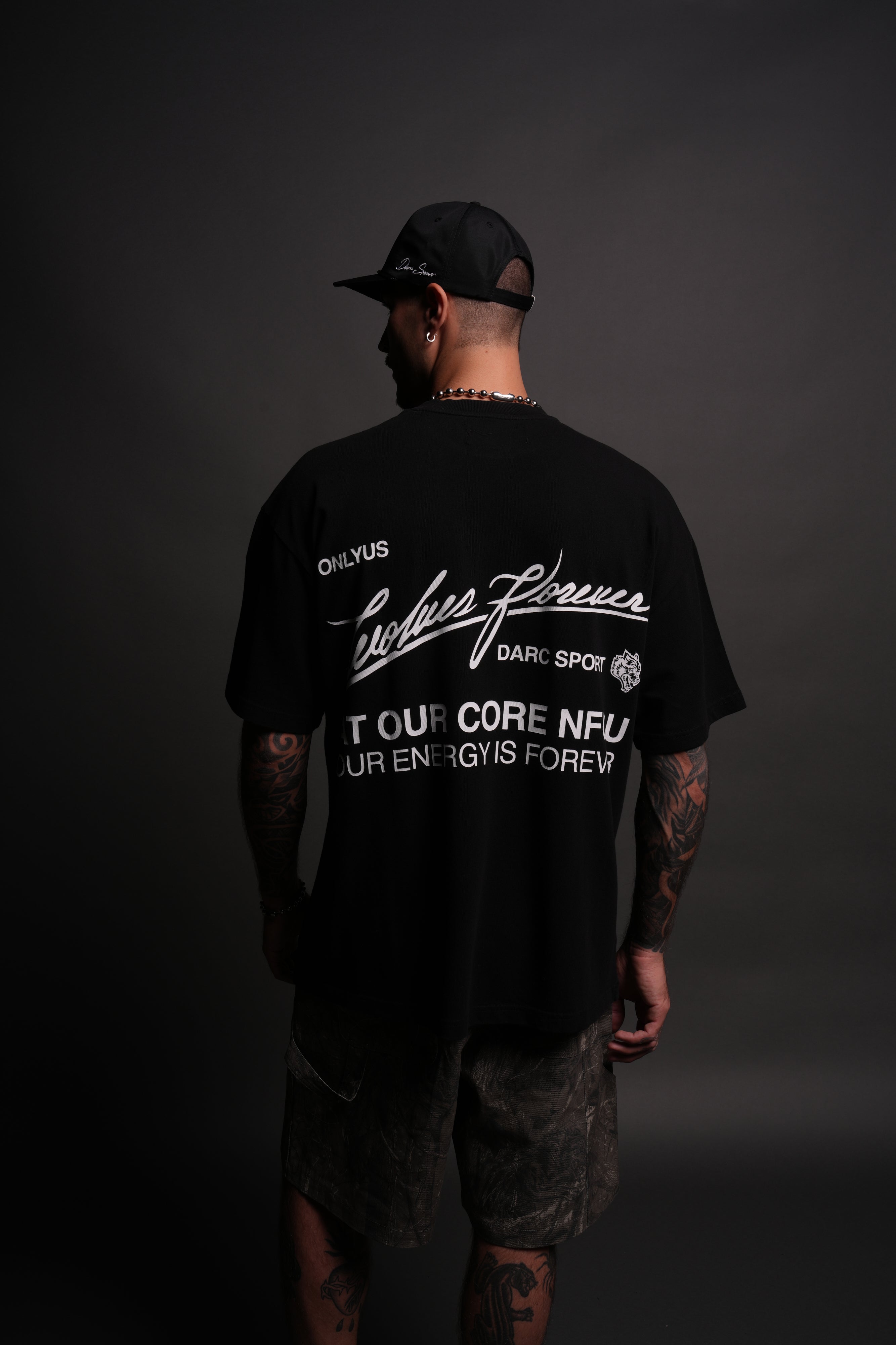 At Our Core "Premium" Oversized Tee in Black