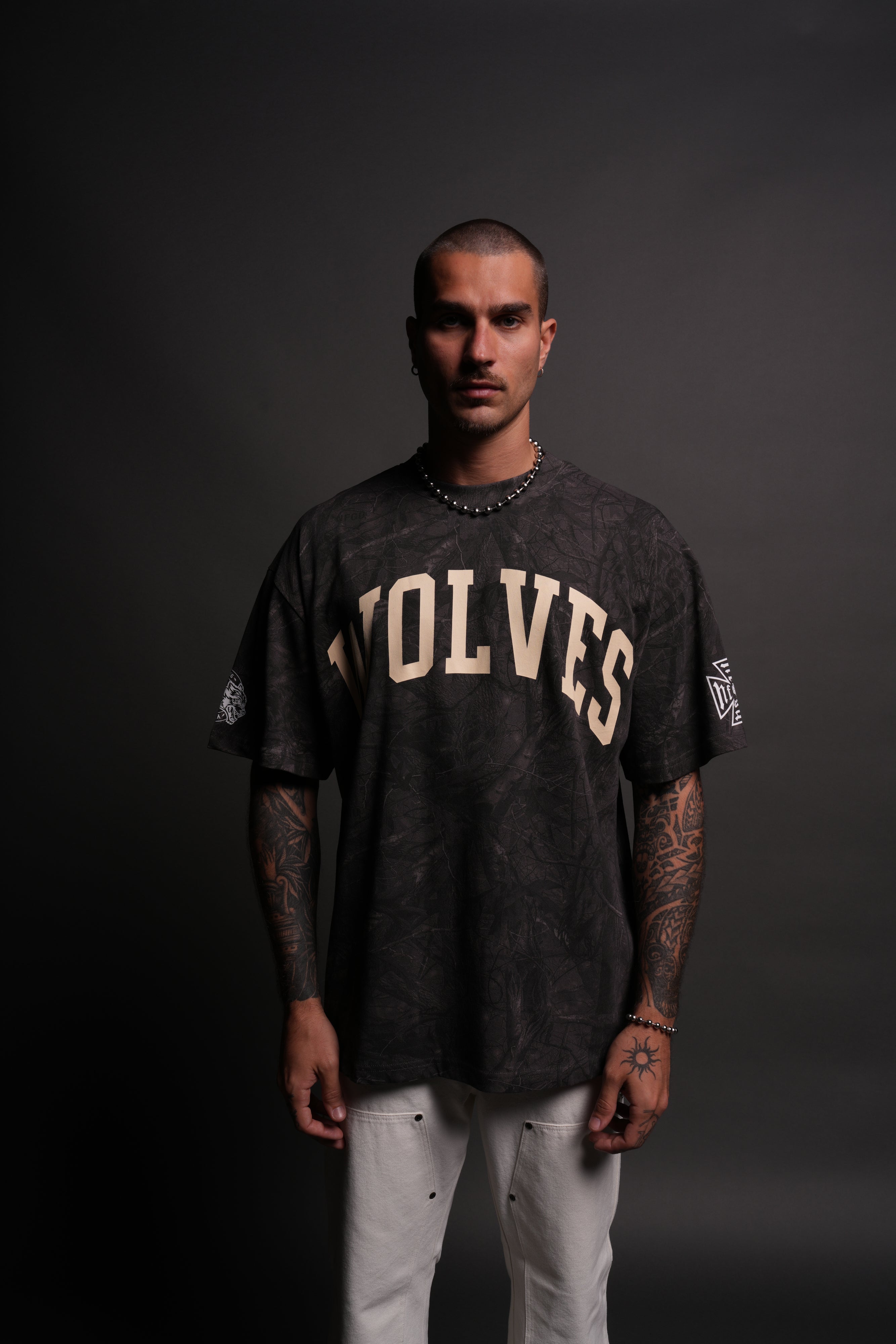 Ohana Loyalty "Premium" Oversized Tee in Darc Driftwood Forest Camo