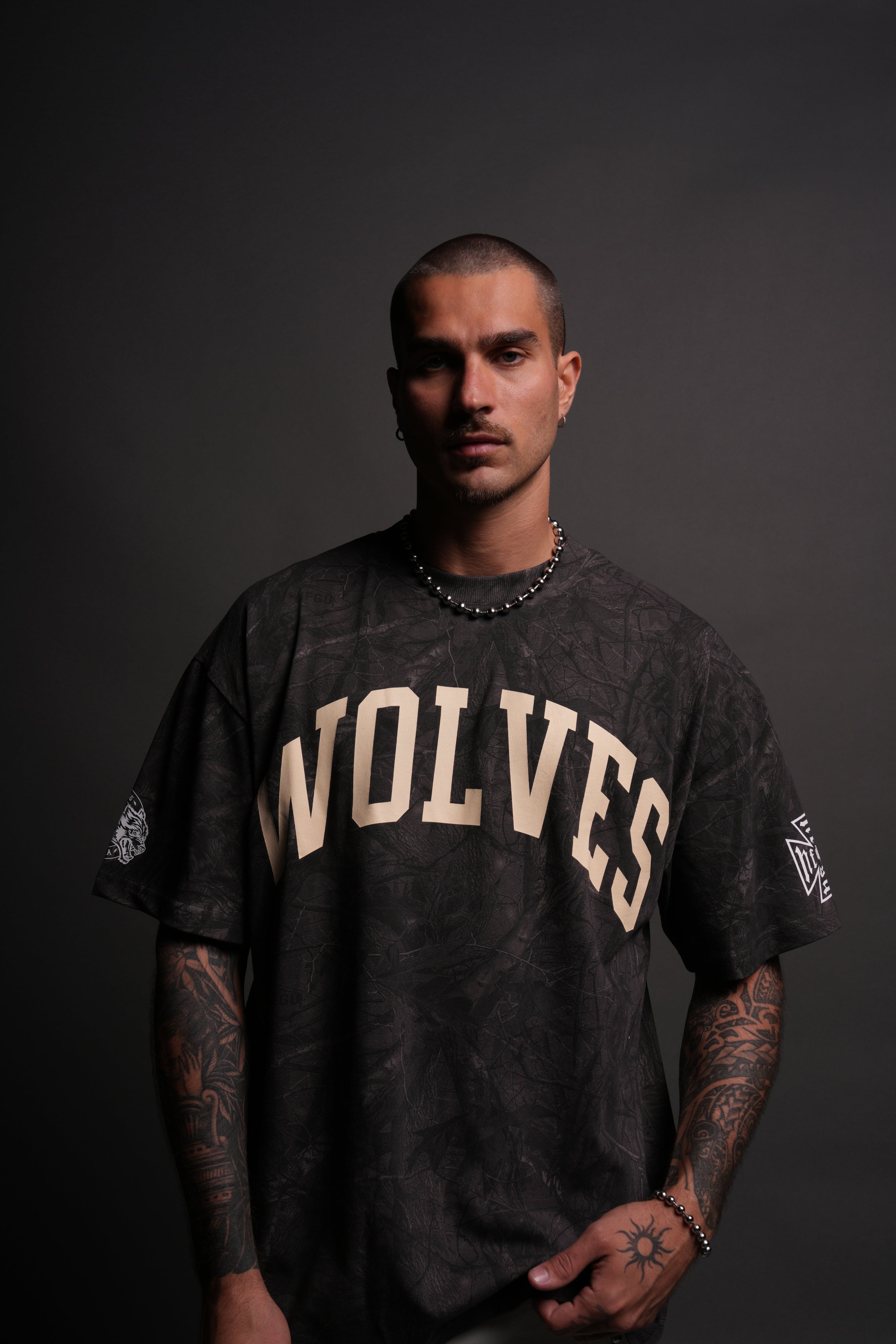 Ohana Loyalty "Premium" Oversized Tee in Darc Driftwood Forest Camo