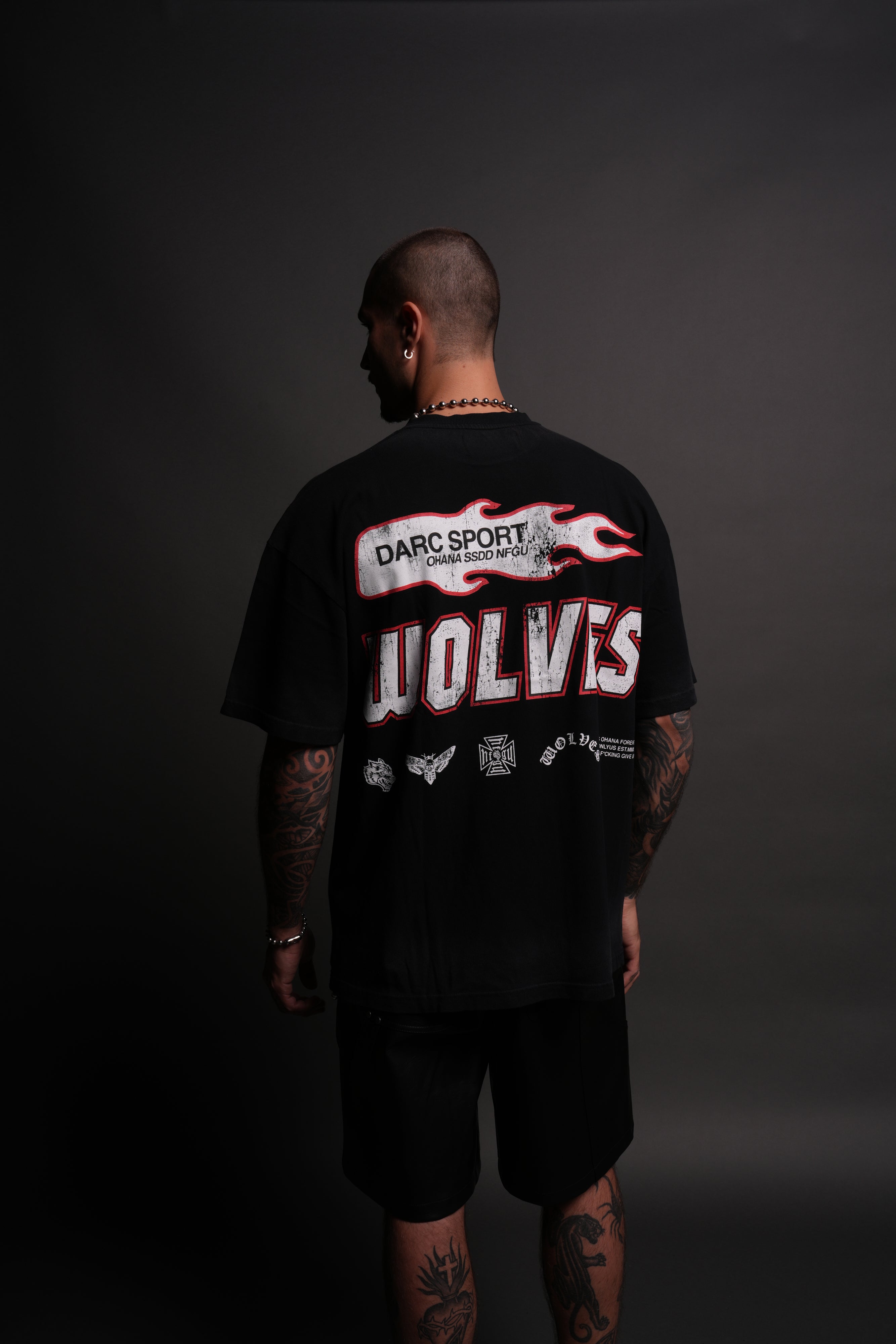 Full Send "Premium" Oversized Tee in Black Drift Wash