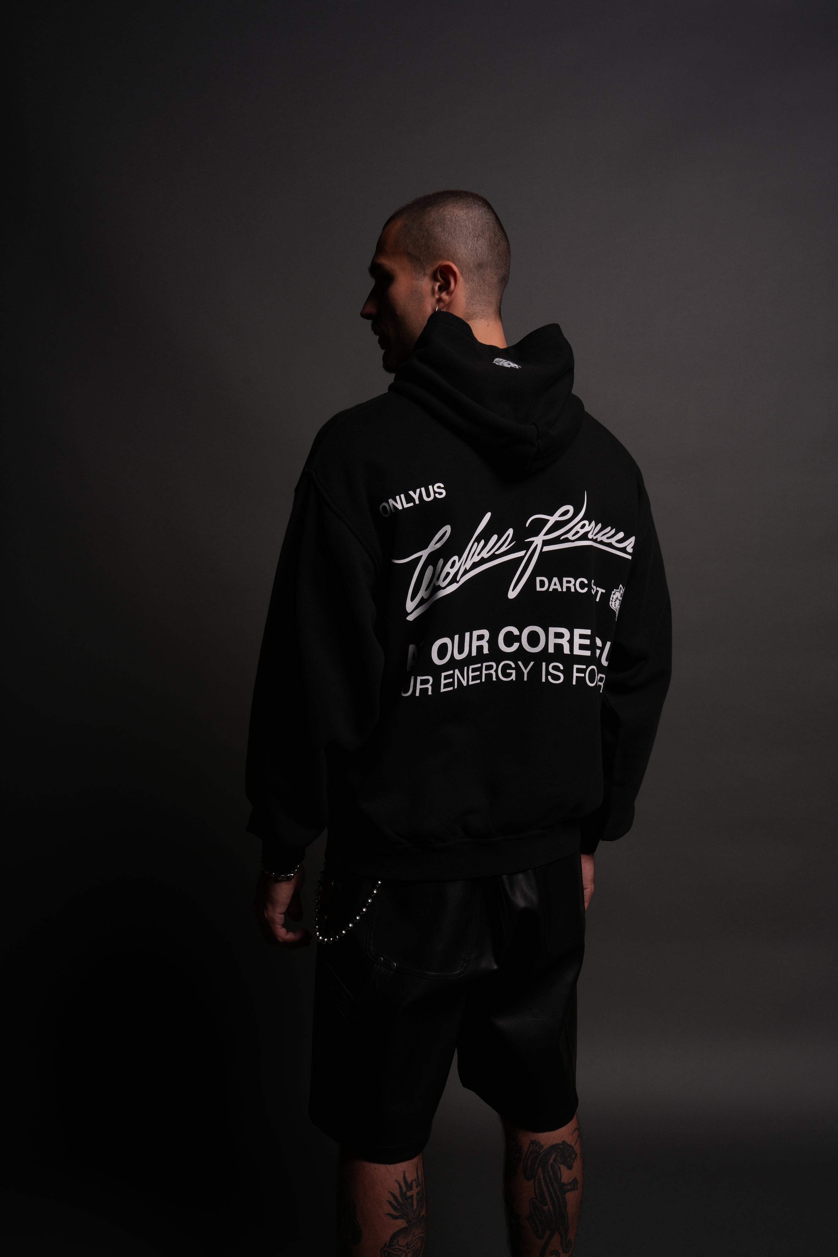 At Our Core "Pierce" Hoodie in Black