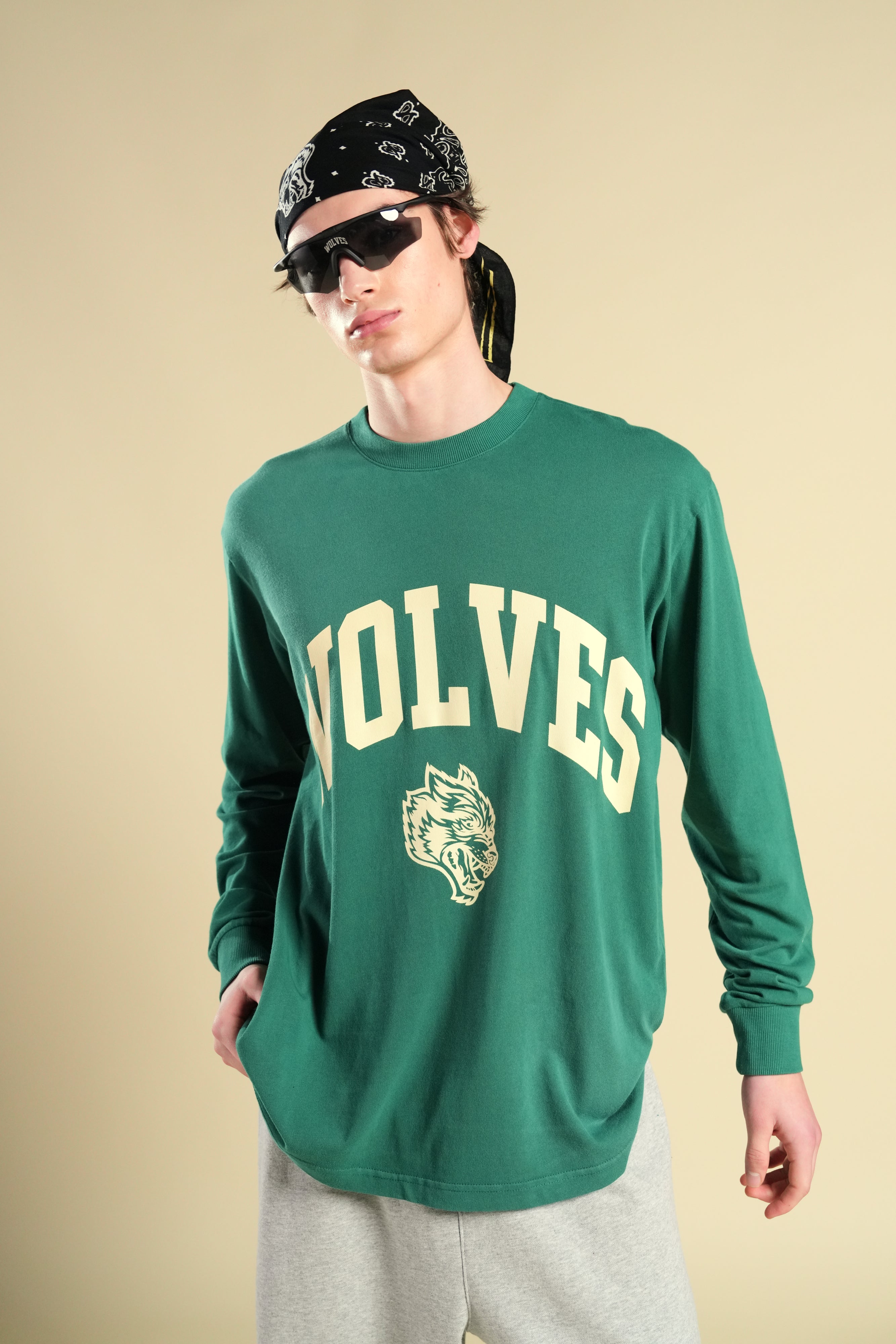 Wolves Worldwide "Premium" Oversized LS Tee