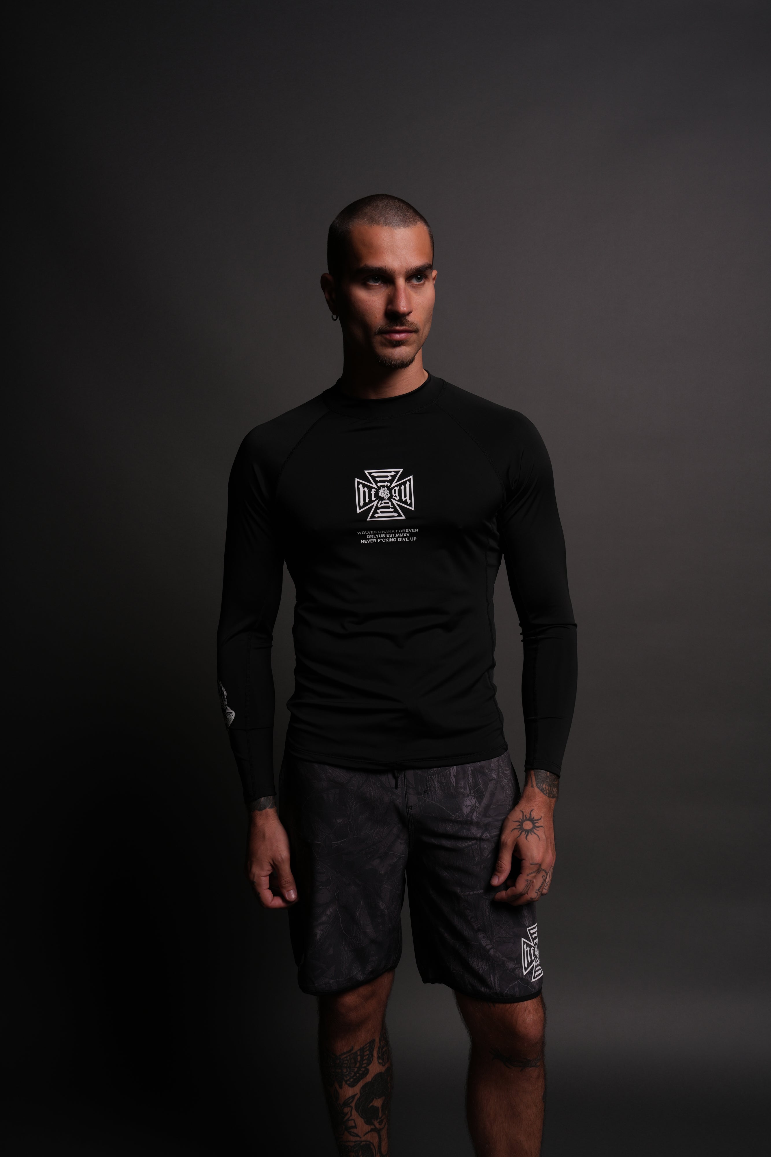 Core Rash Guard in Black