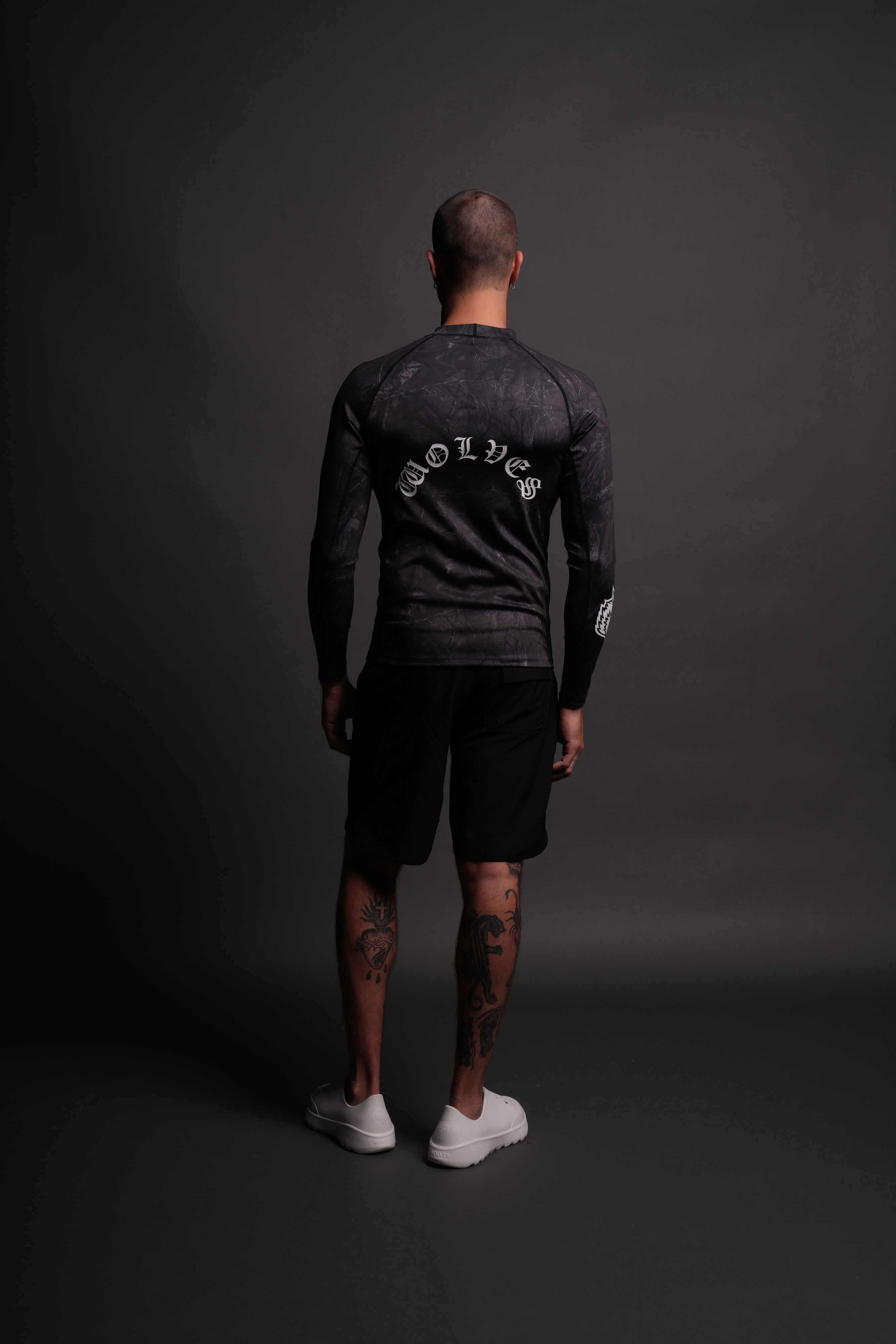 Core Rash Guard in Darc Driftwood Forest Camo