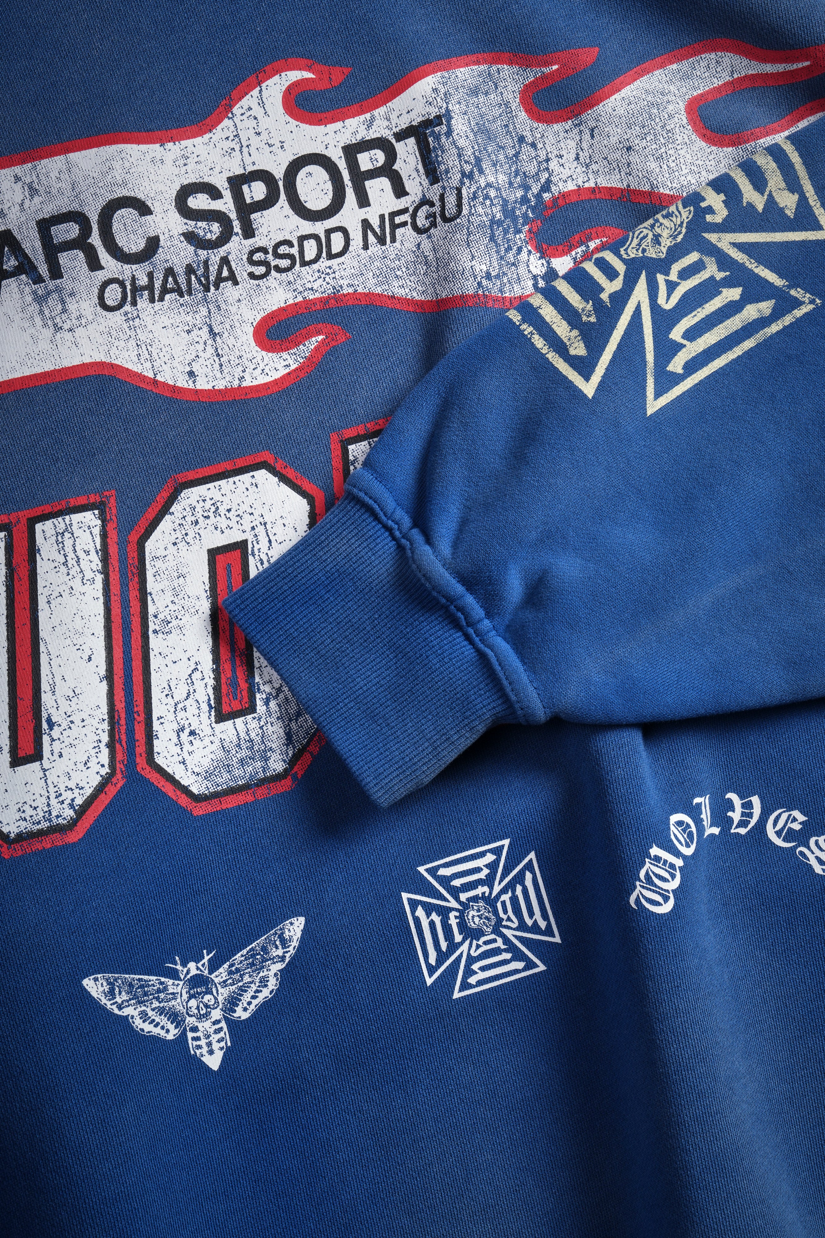 Full Send "Pierce" Hoodie in Darc Cobalt Drift Wash