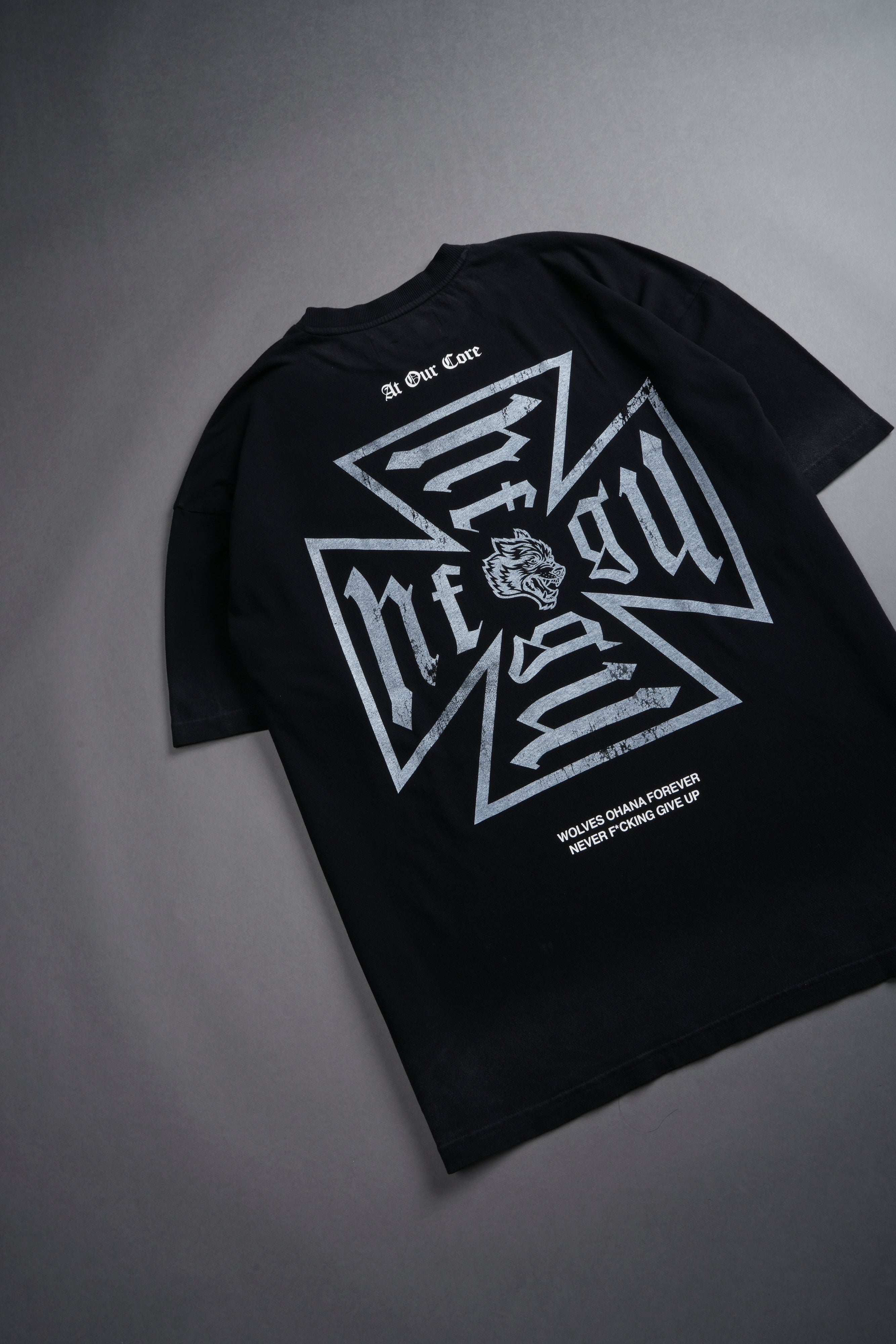 Loyal To The Core "Premium" Oversized Tee in Black Drift Wash