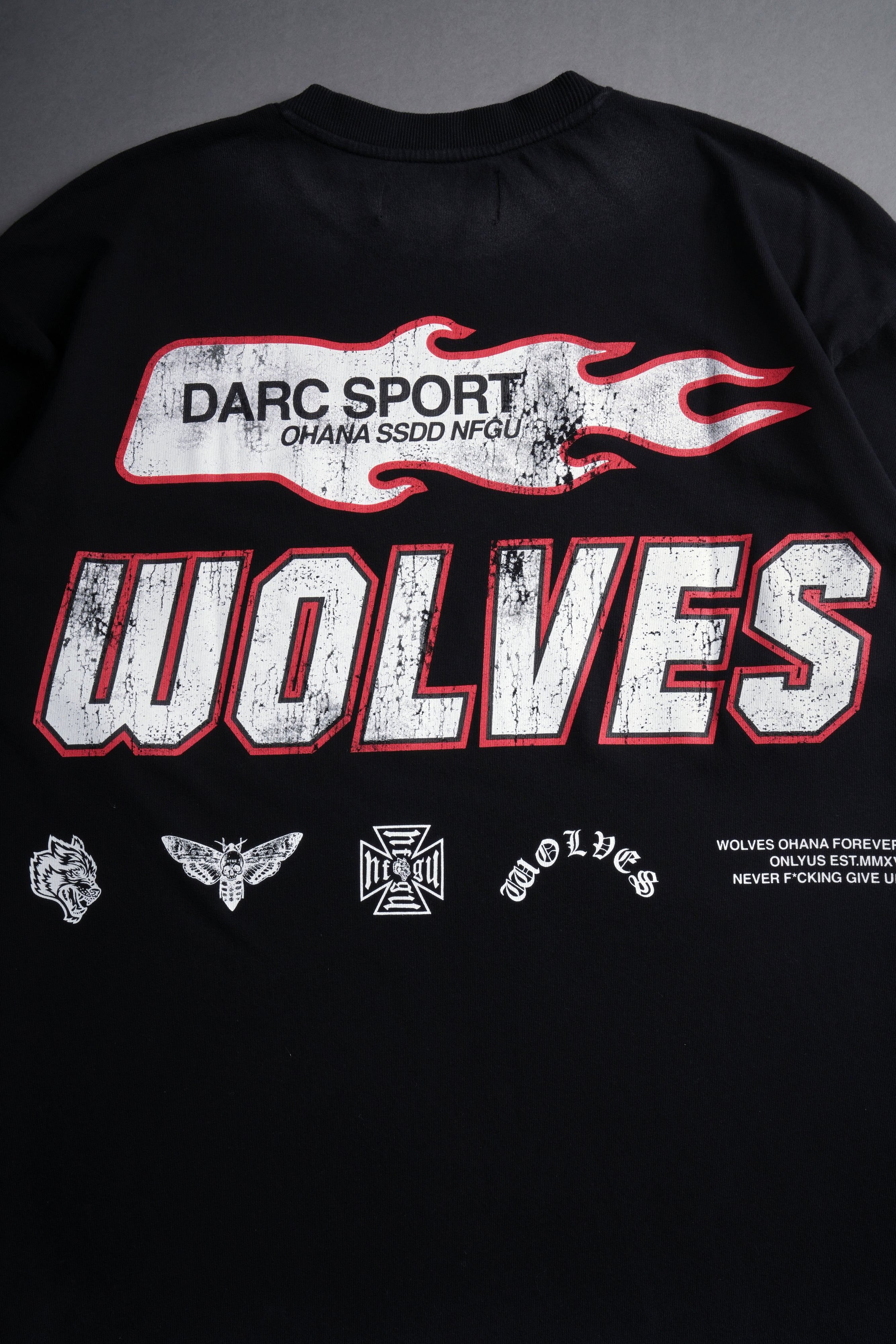 Full Send "Premium" Oversized Tee in Black Drift Wash