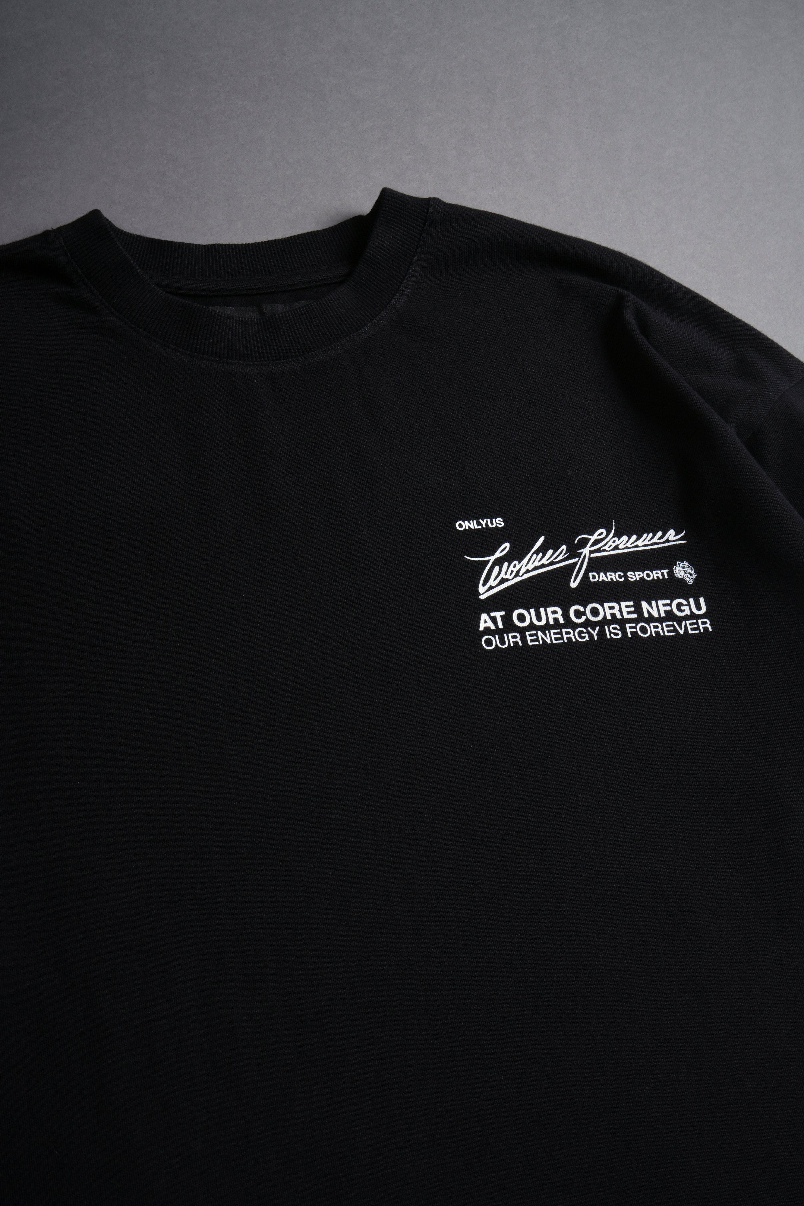 At Our Core "Premium" Oversized Tee in Black