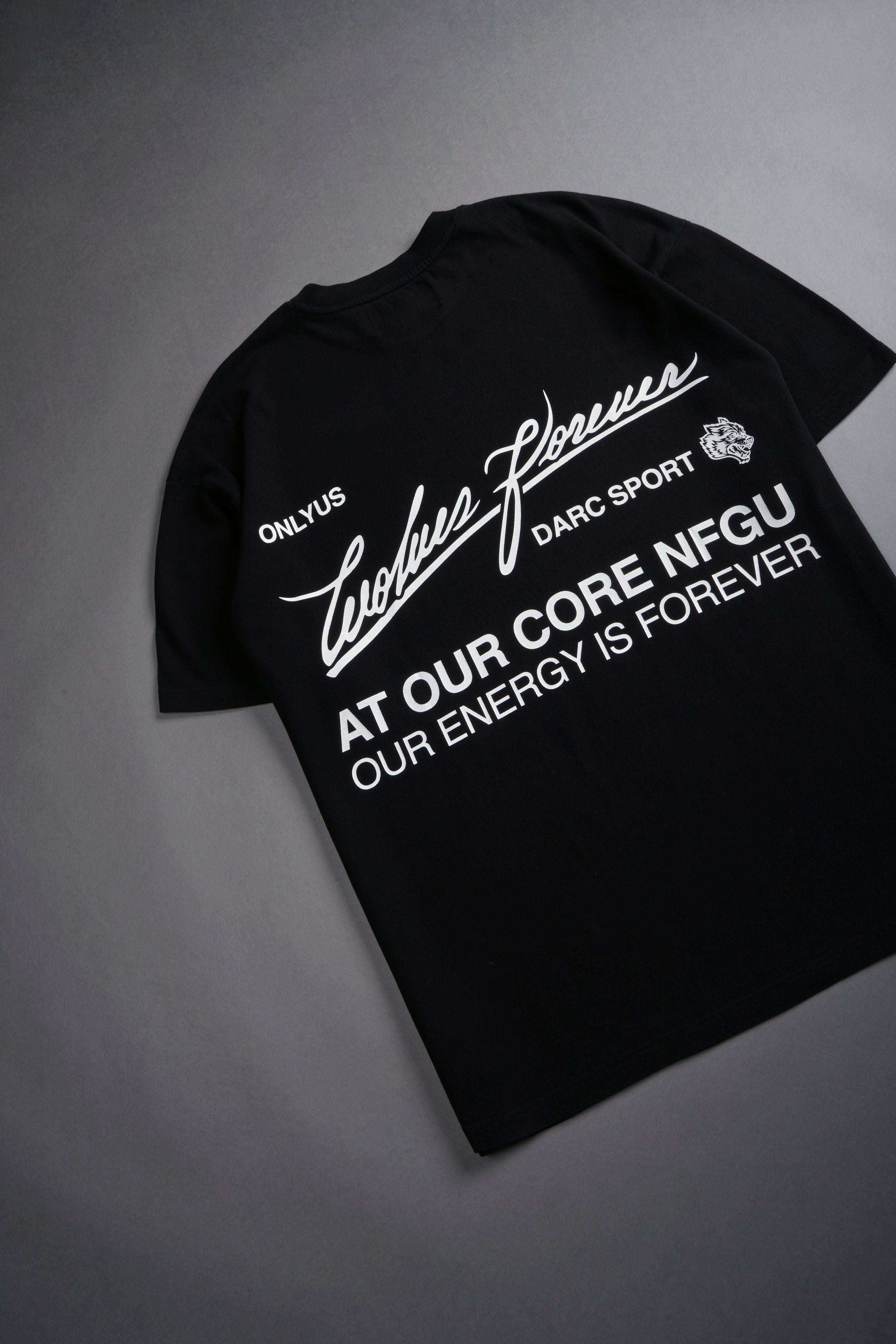 At Our Core "Premium" Oversized Tee in Black