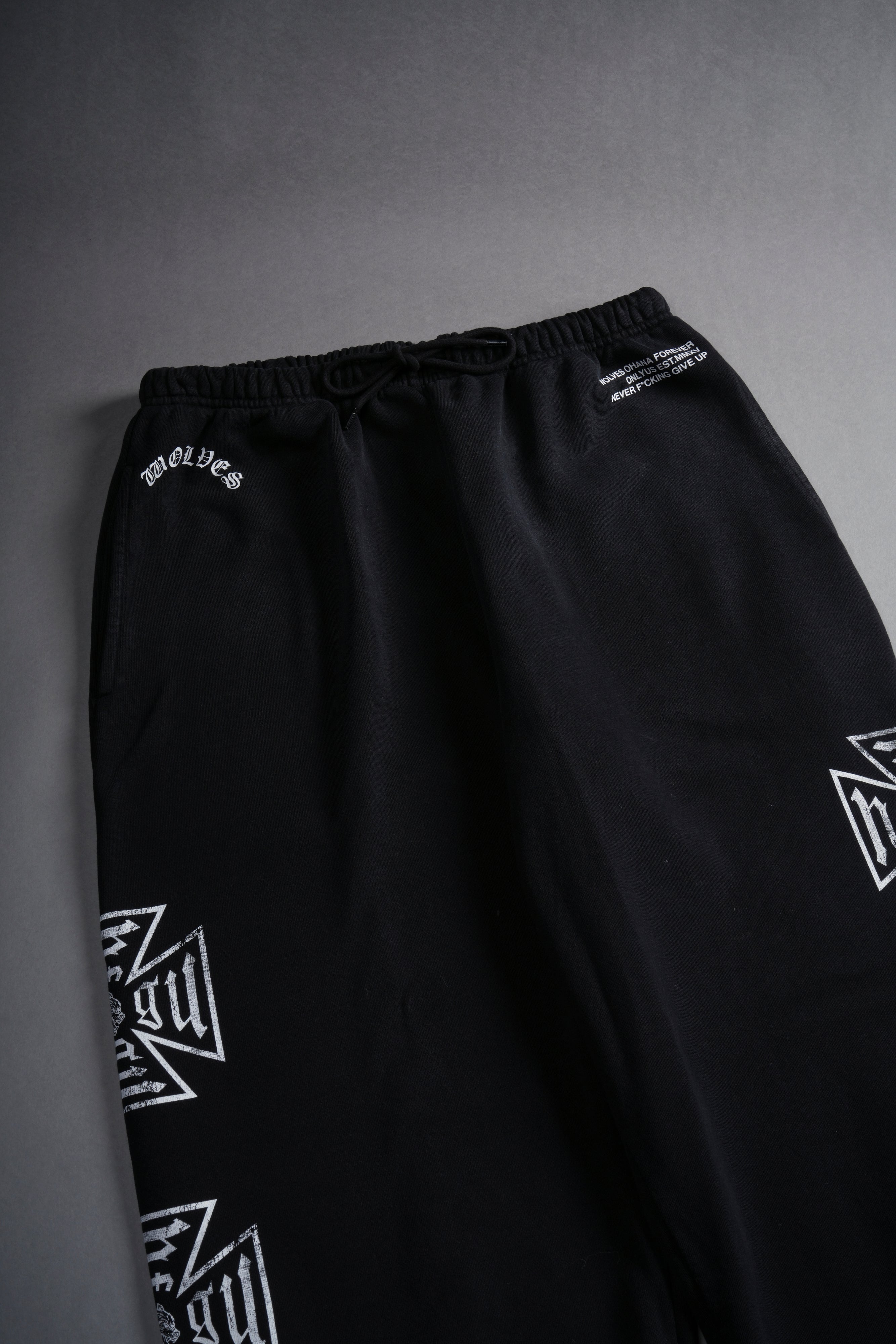 Core Lounger Sweat Pants in Black Drift Wash