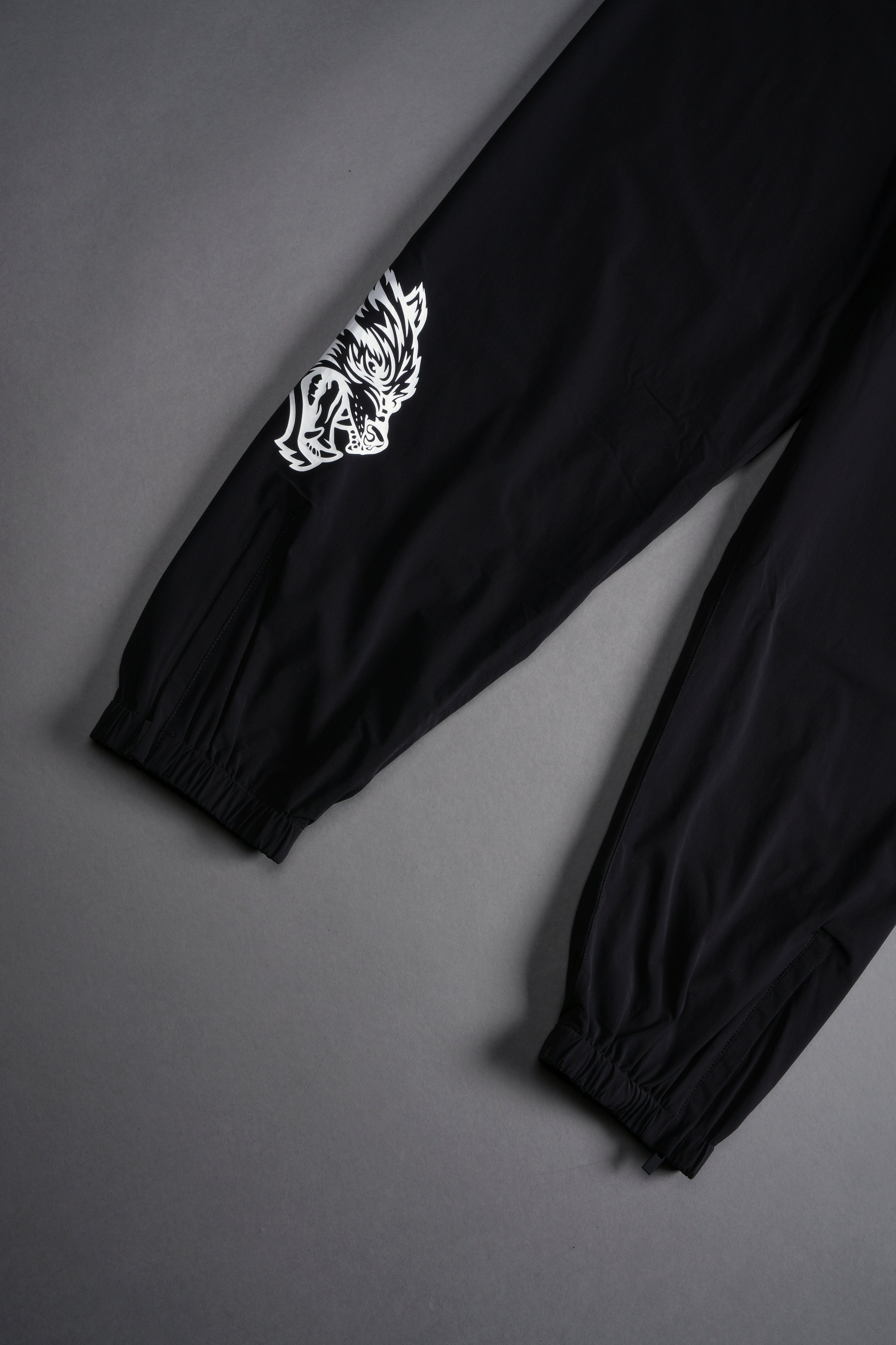 Wolves Forever Ohana Hybrid Nylon Track Pants in Black