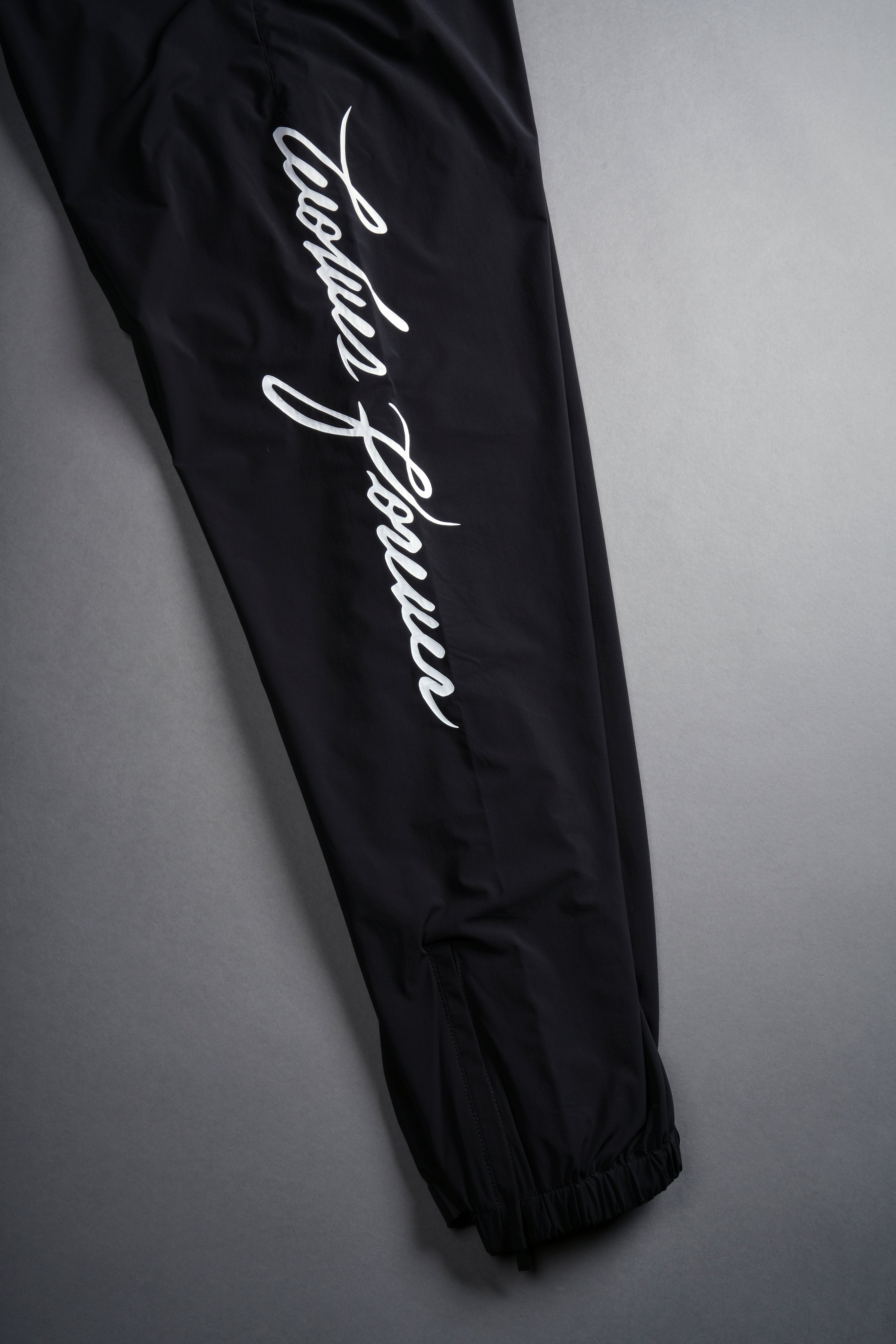 Wolves Forever Ohana Hybrid Nylon Track Pants in Black