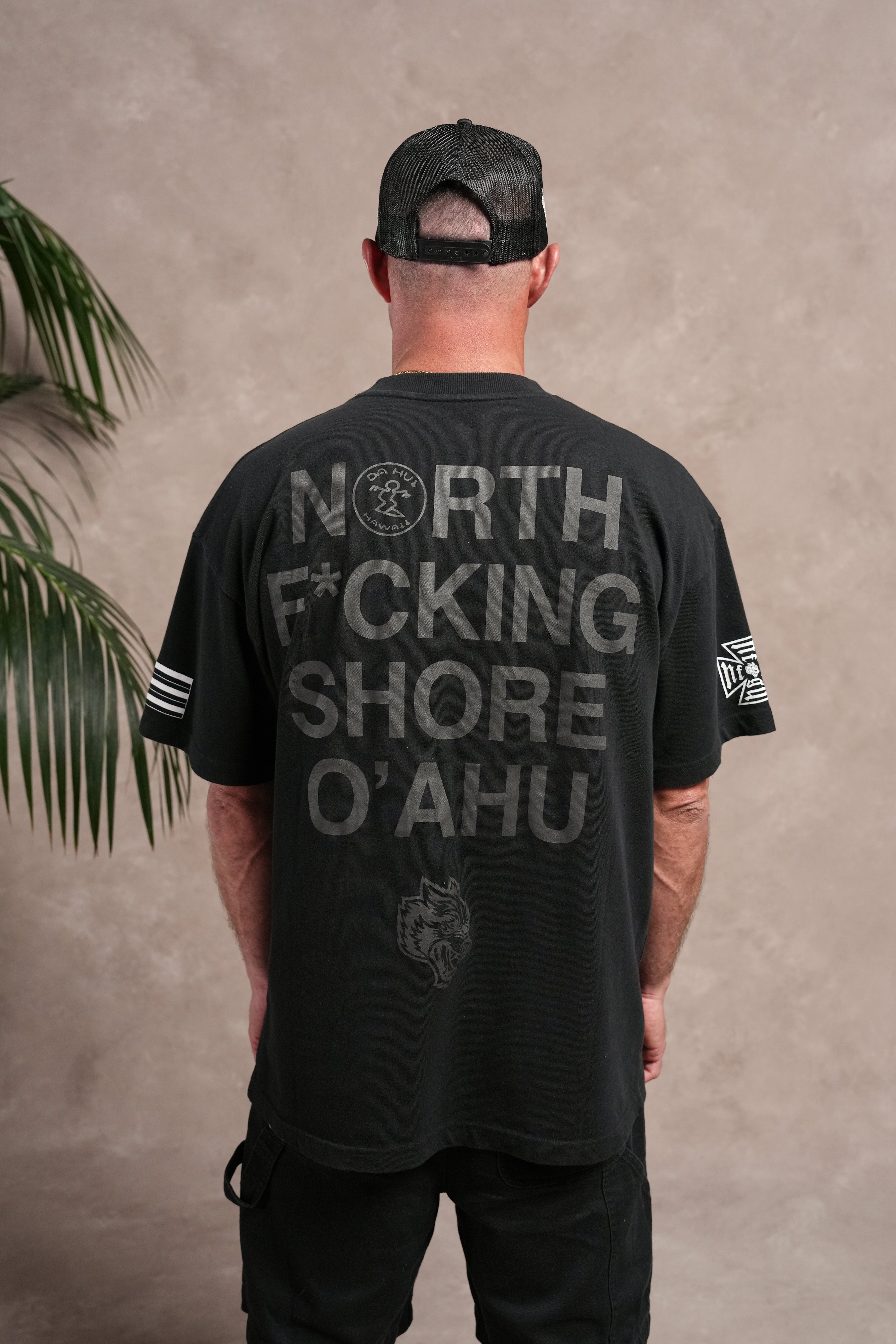 North F*Ckin Shore Premium Oversized Tee in Black