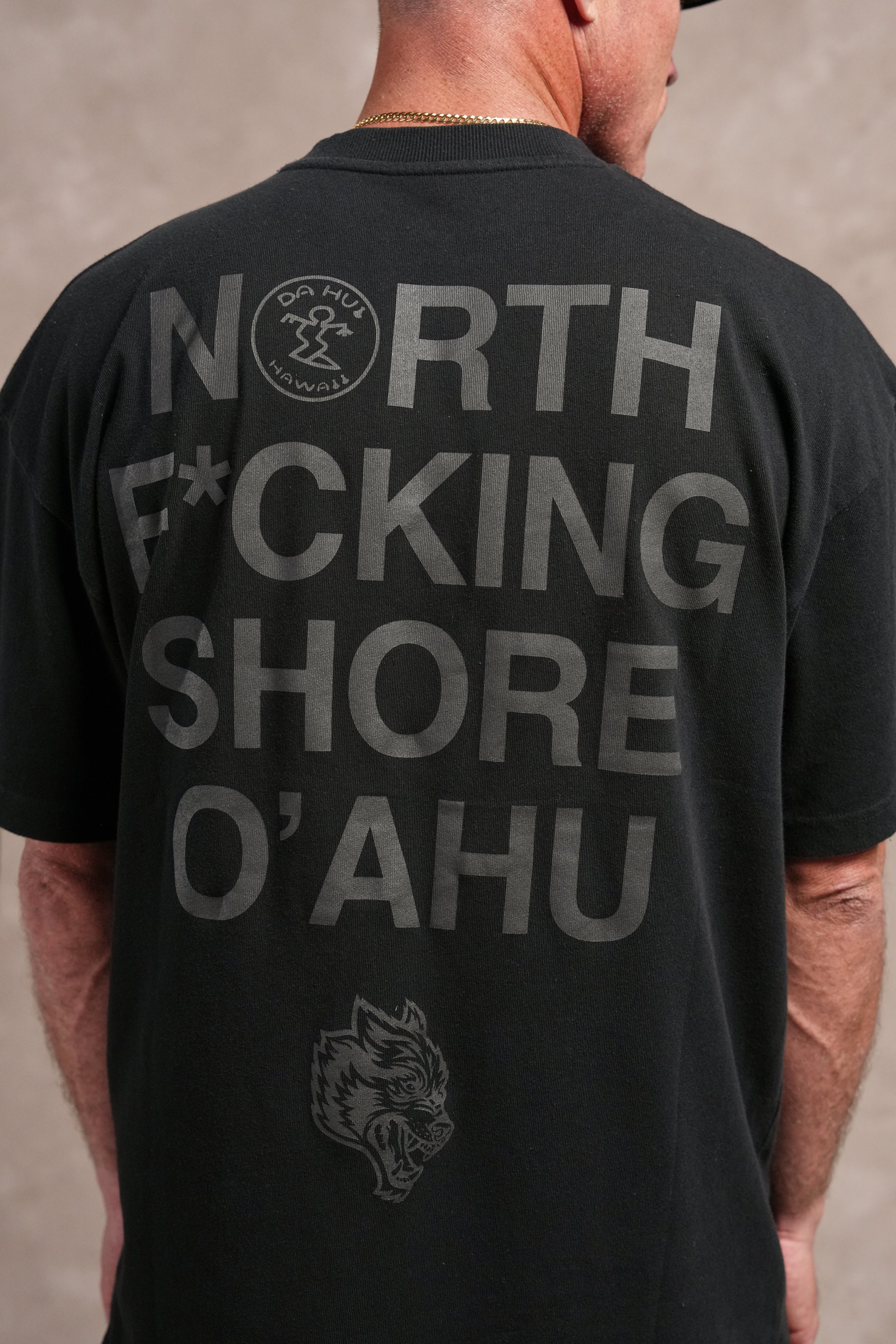 North F*Ckin Shore Premium Oversized Tee in Black