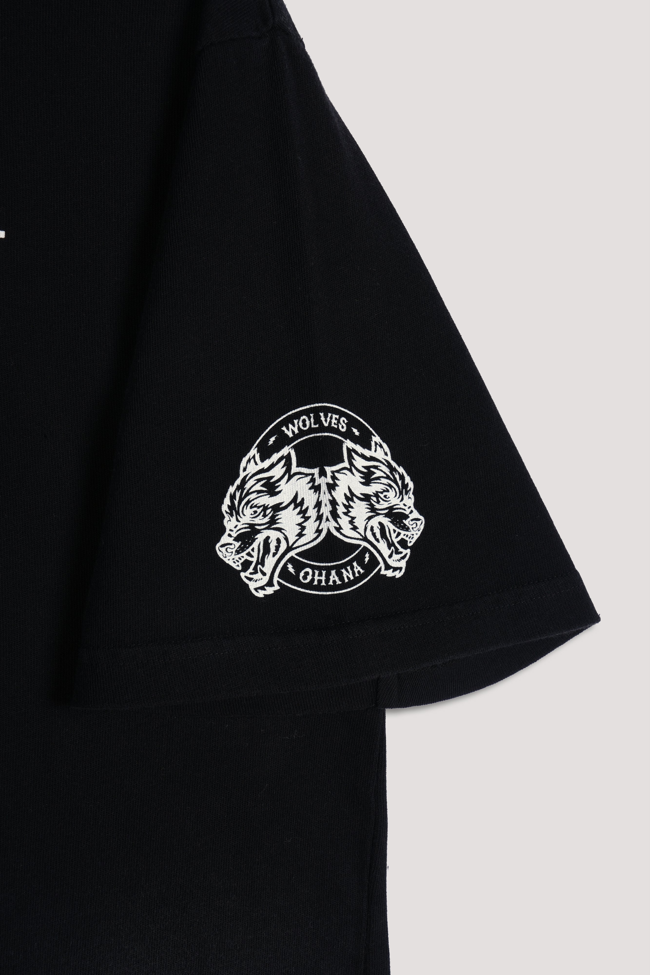 Forever Mark Premium Box Cut Tee in Black Sun Fade