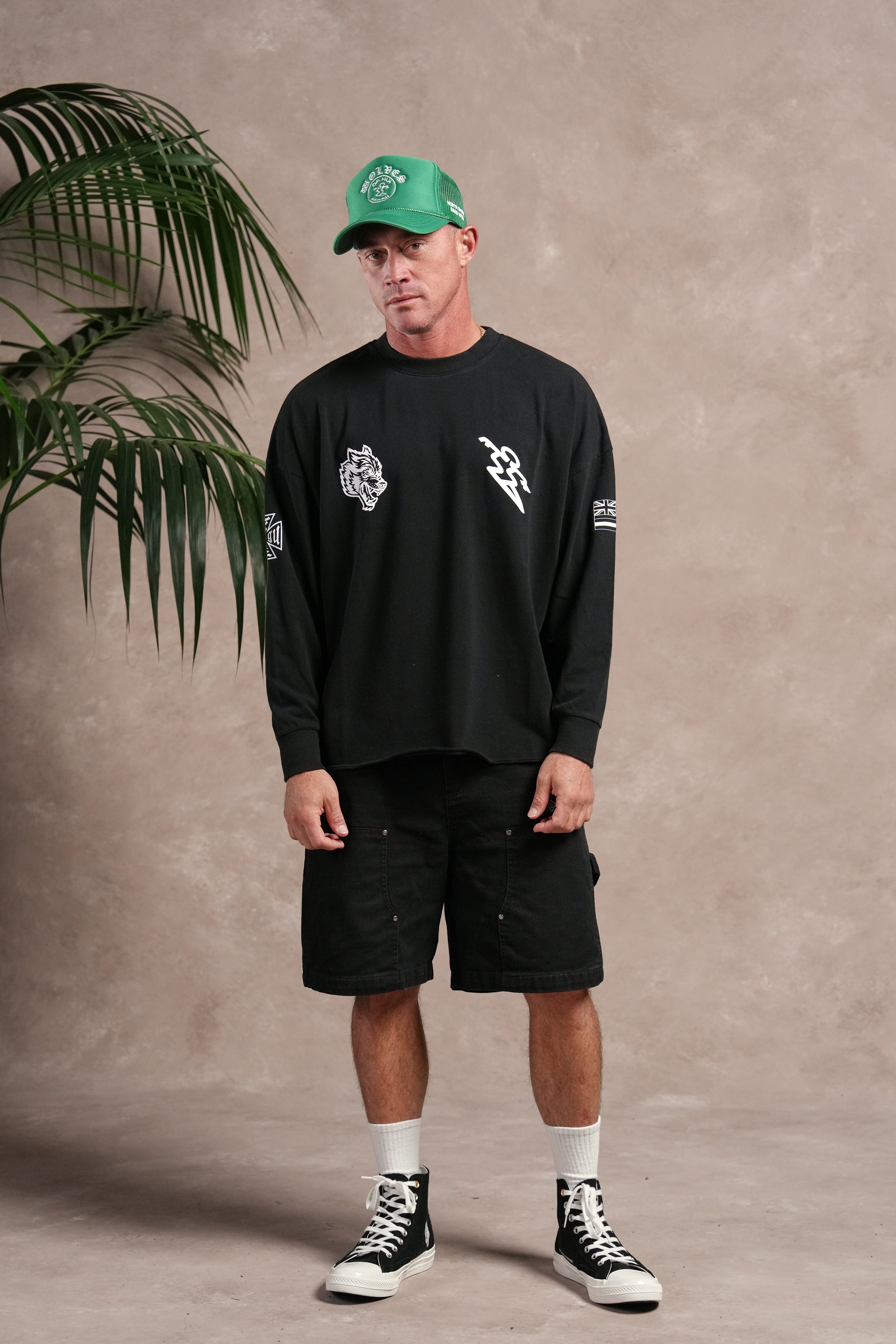 North F*Ckin Shore Premium Box Cut Ls Tee in Black