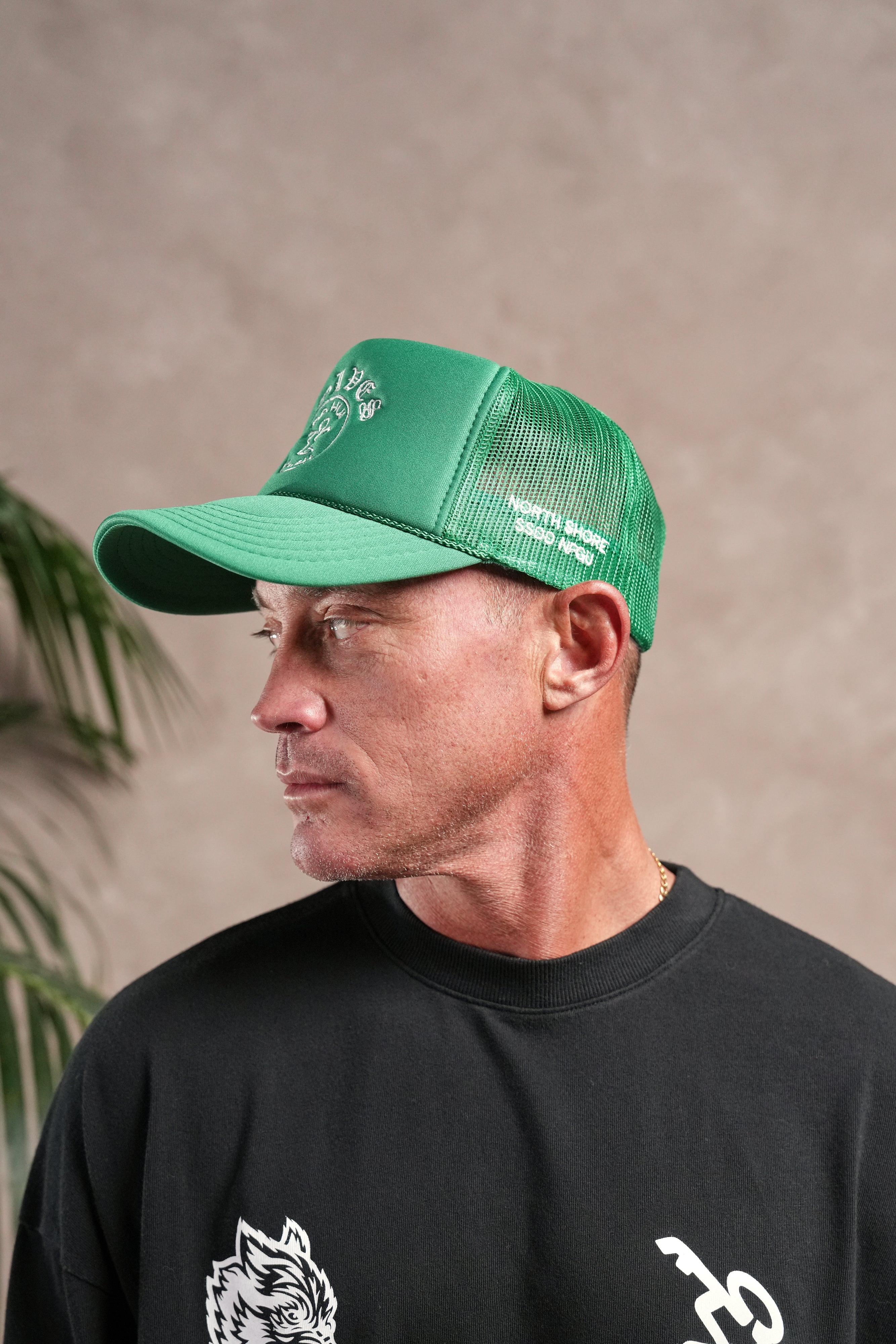 Darc Sport X Da Hui Trucker Hat in Green
