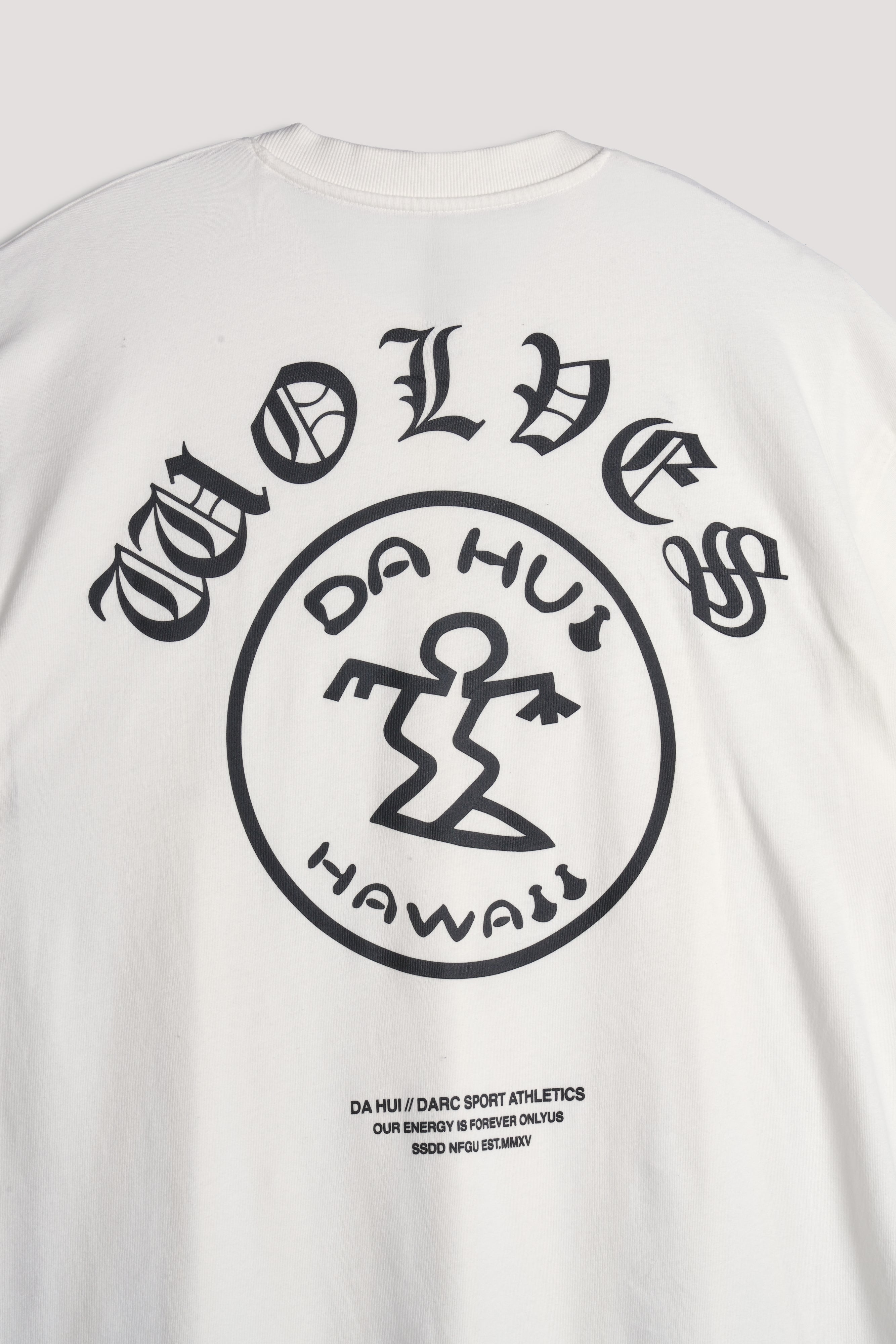 Darc Sport X Da Hui Premium Oversized Tee in Cream