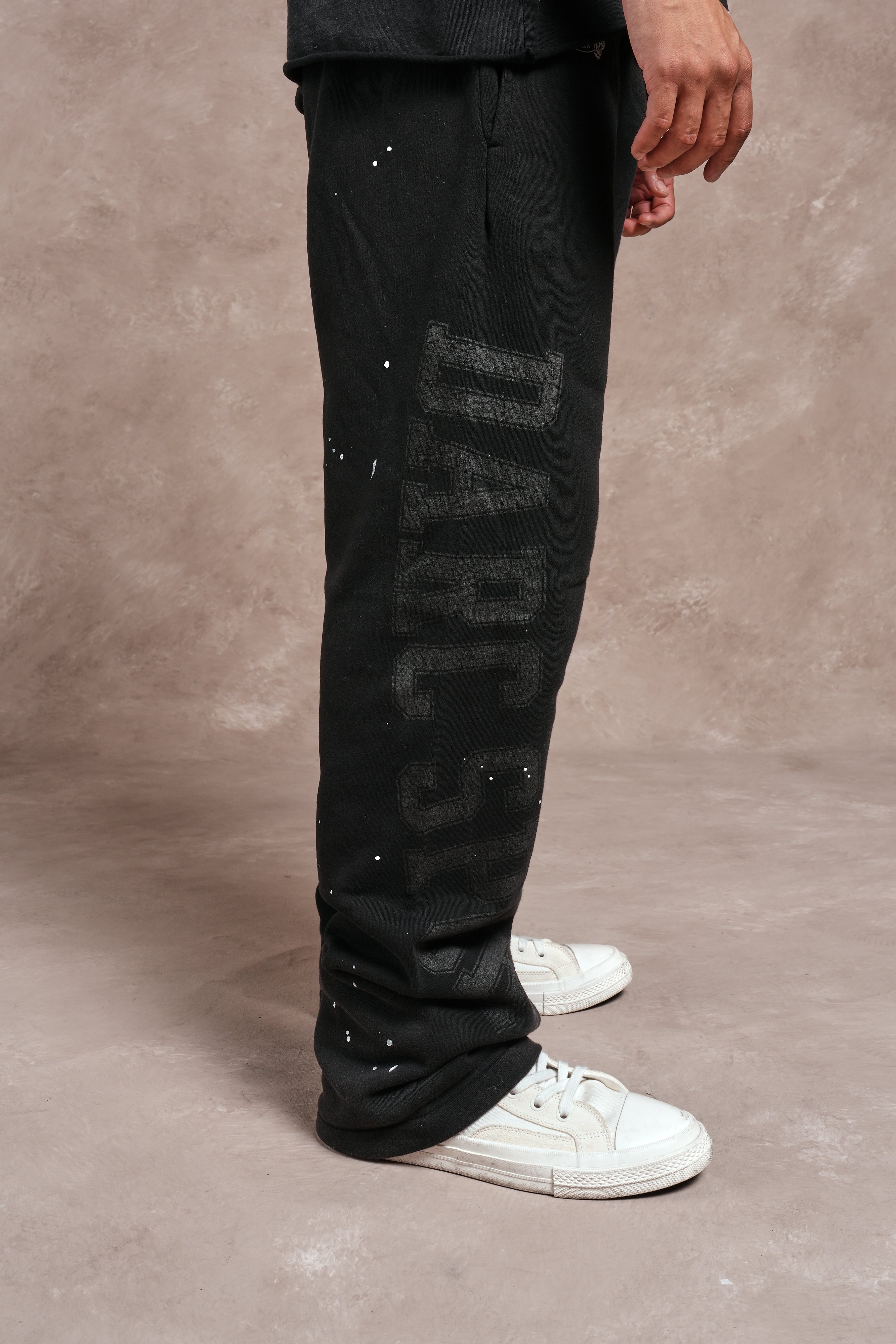 Darc Sport Athletic Club Bigelow Sweat Pants in Black Drift Wash