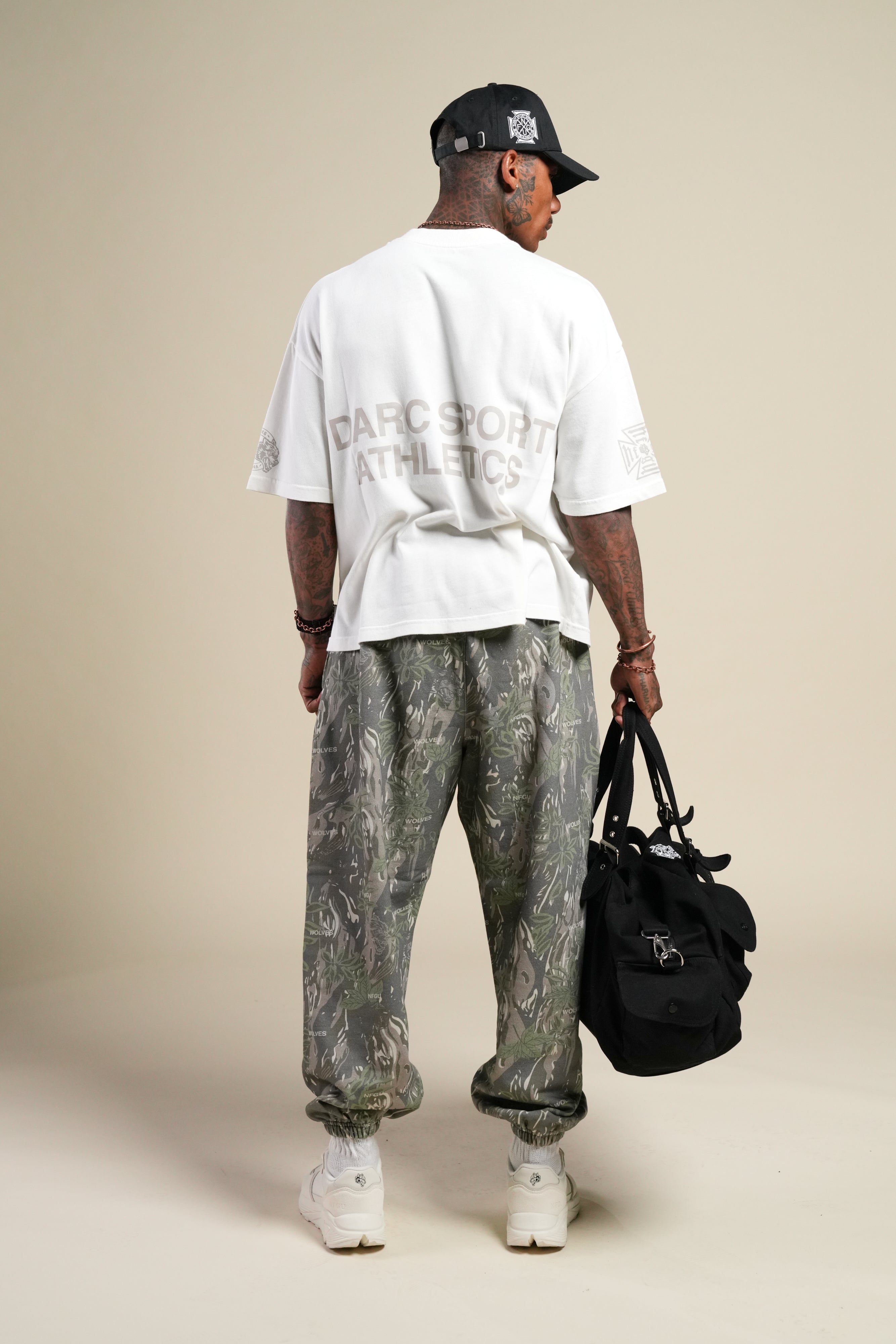 Darc Sport Athletics Premium Box Cut Tee in Cream