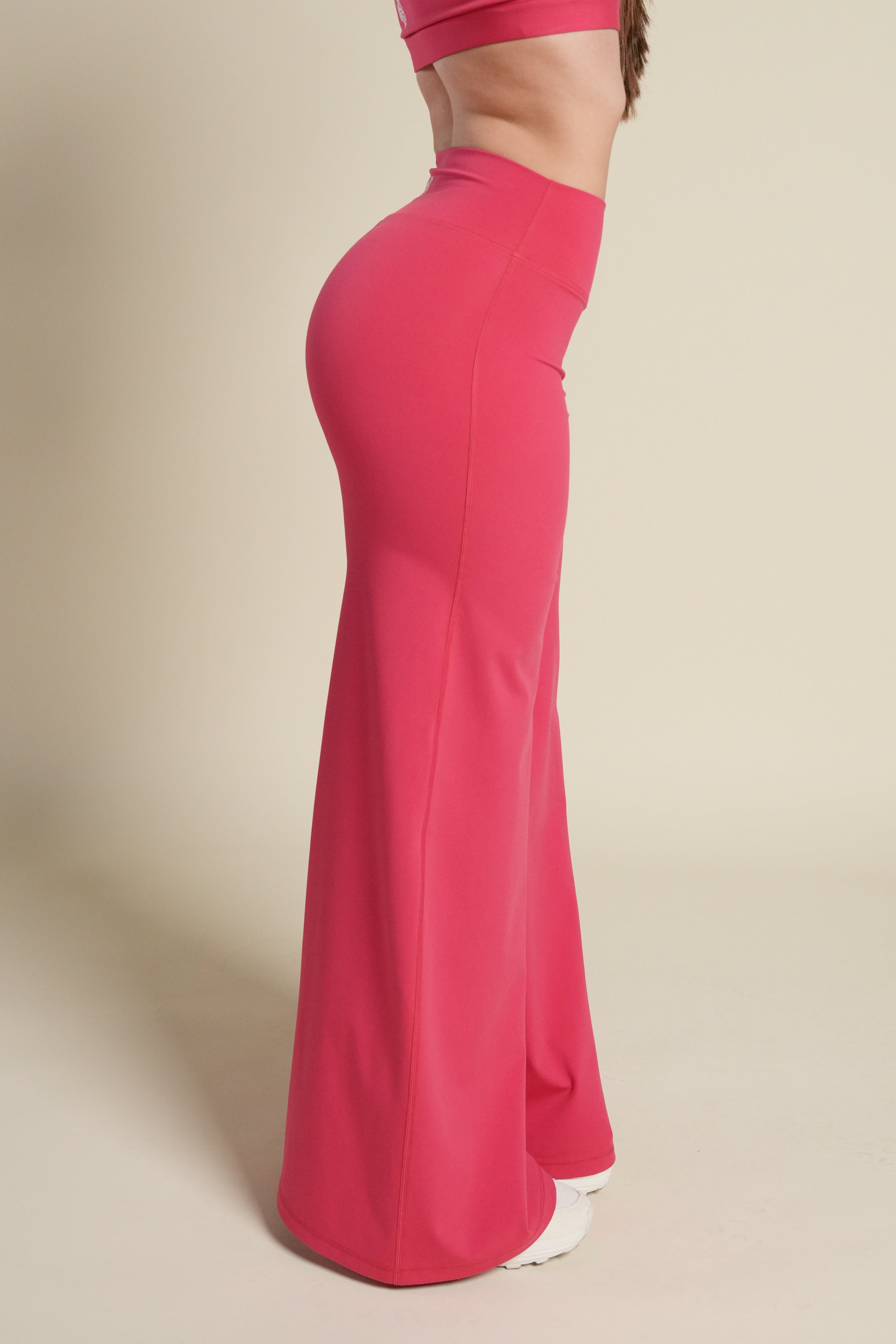 Wolf Wide Leg Energy Pant in Cherry