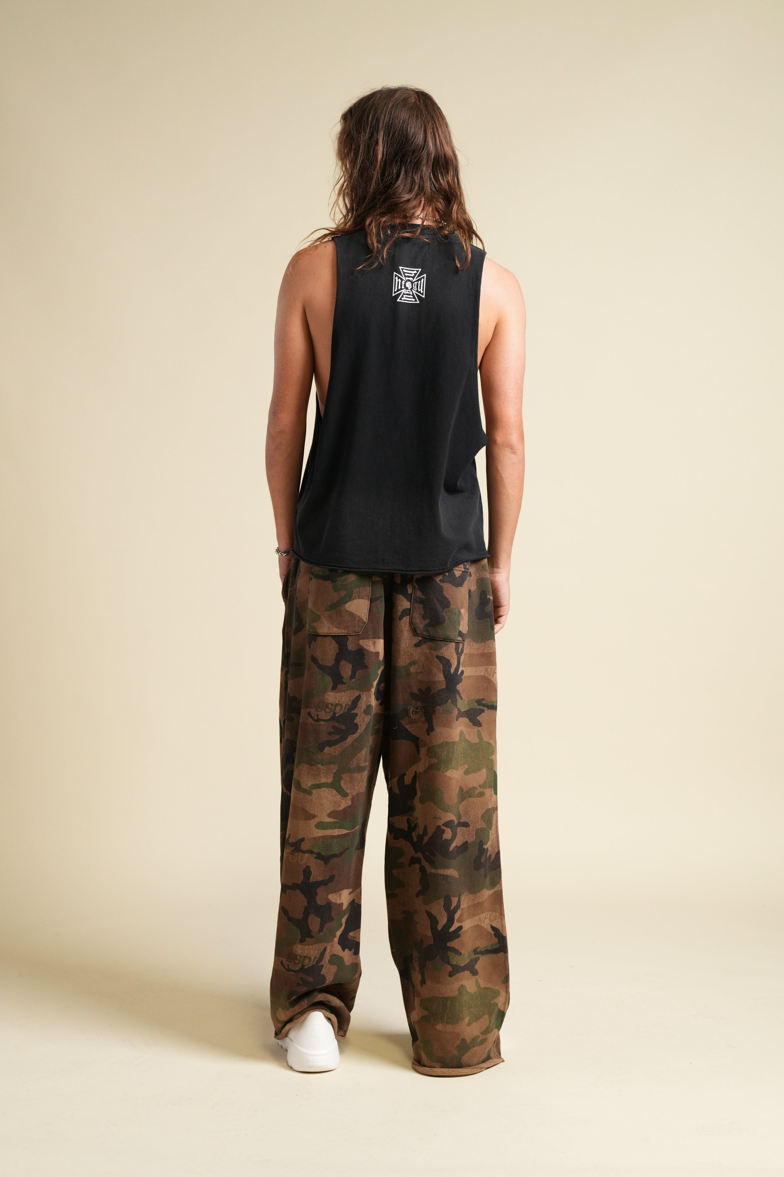 Chopper Patch Moaty Sweat Pants in Ohana Woodland Camo
