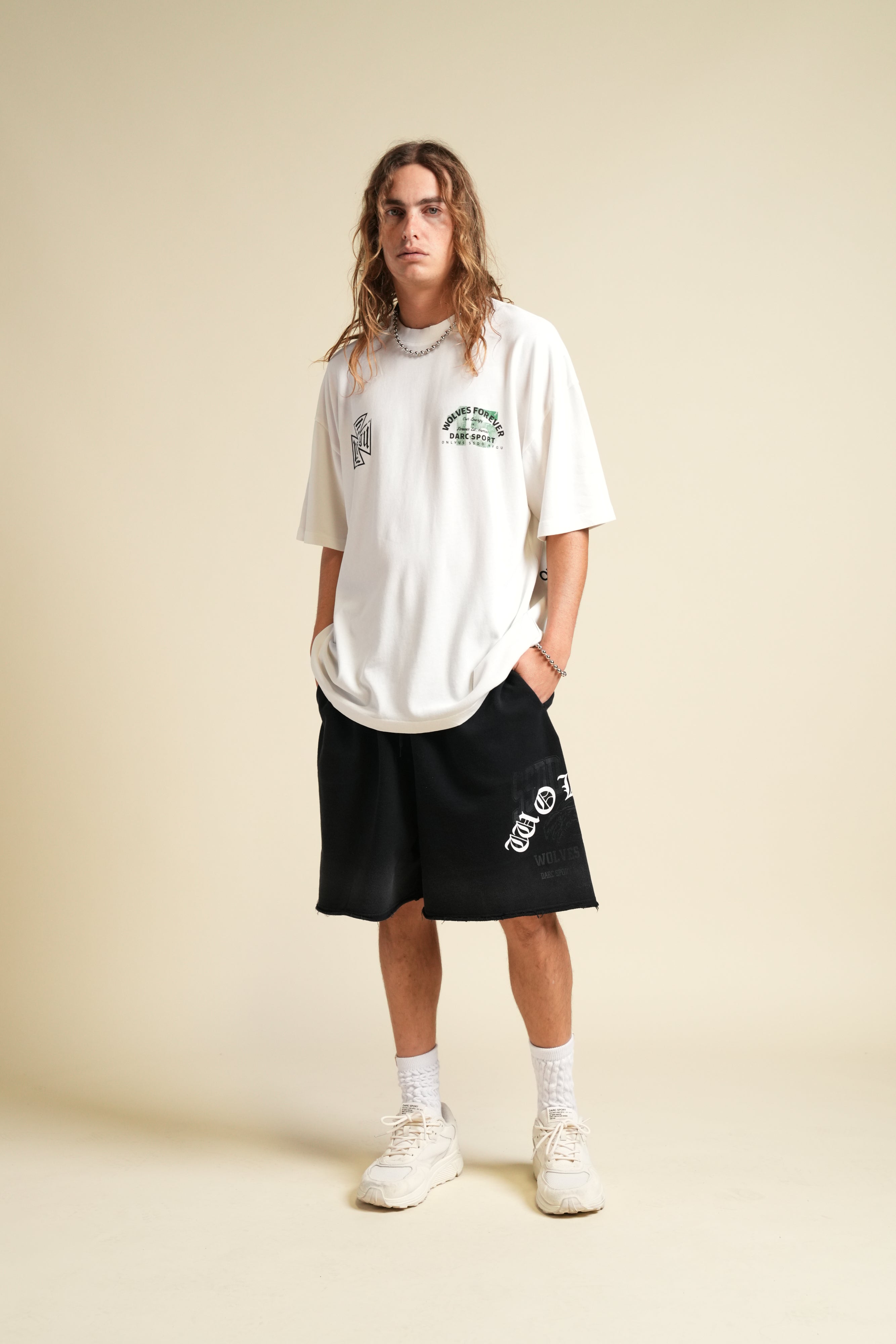 Ohana Energy "Premium" Oversized Tee in Cream