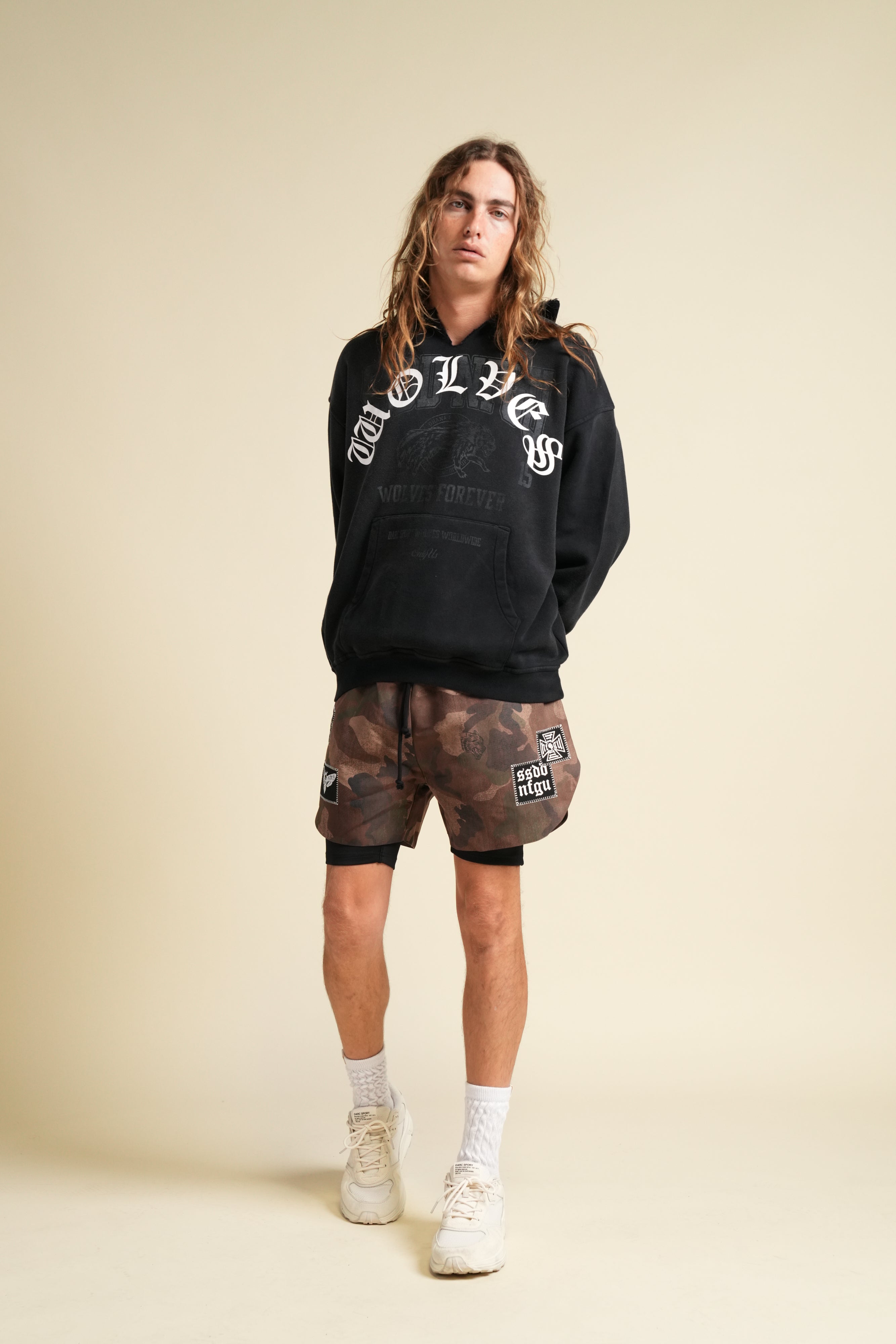 Ohana League "Dempsey" Hoodie in Black Drift Wash