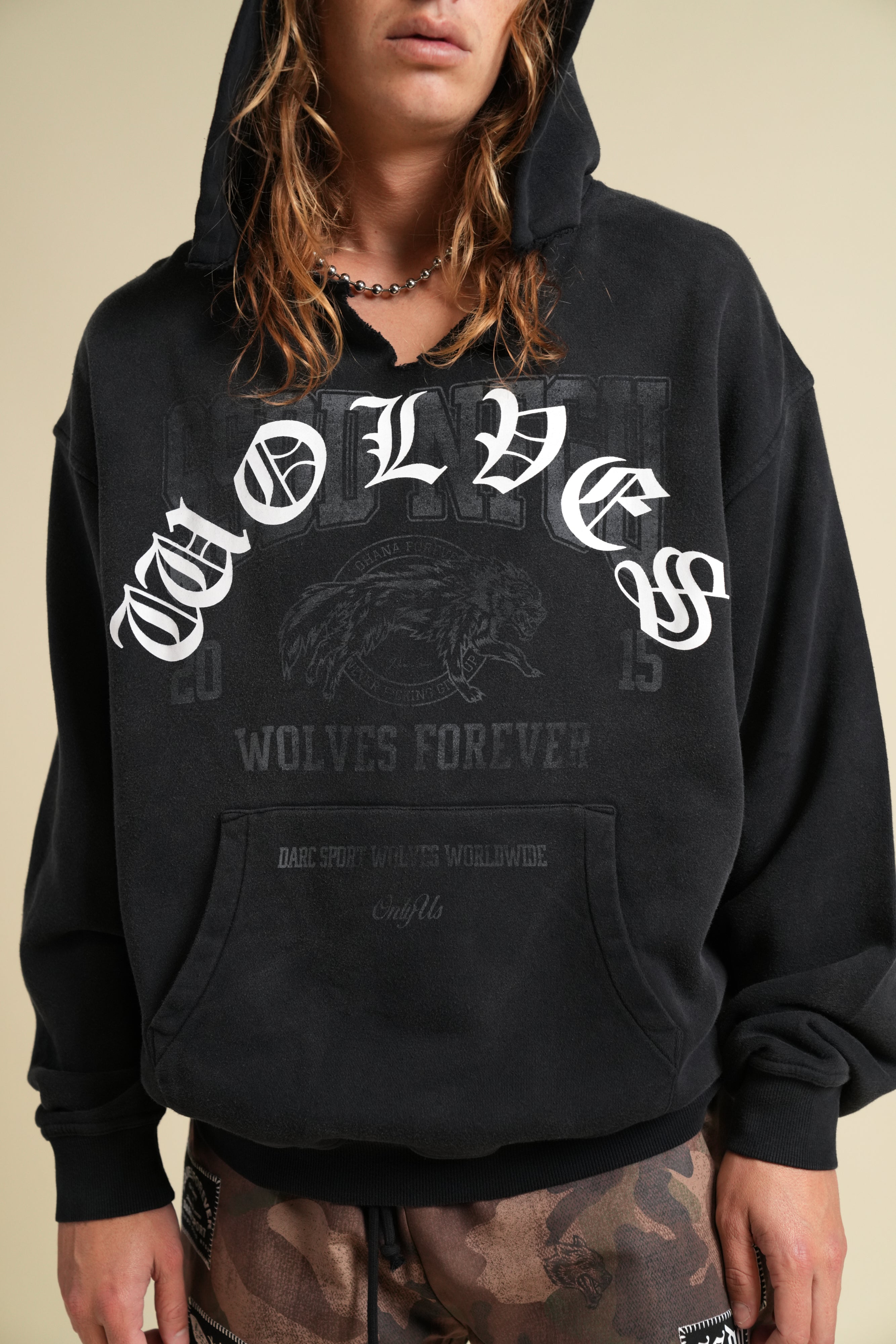 Ohana League "Dempsey" Hoodie in Black Drift Wash